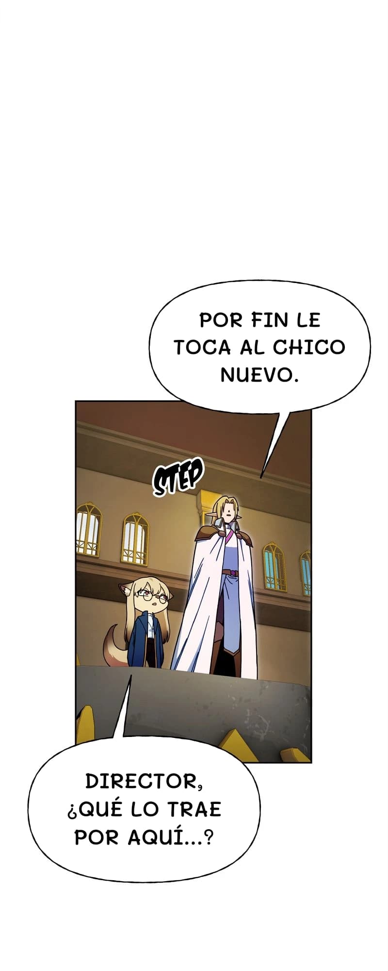 Por fin le toca al chico nuevo.
Director, ¿qué lo trae por aquí...?