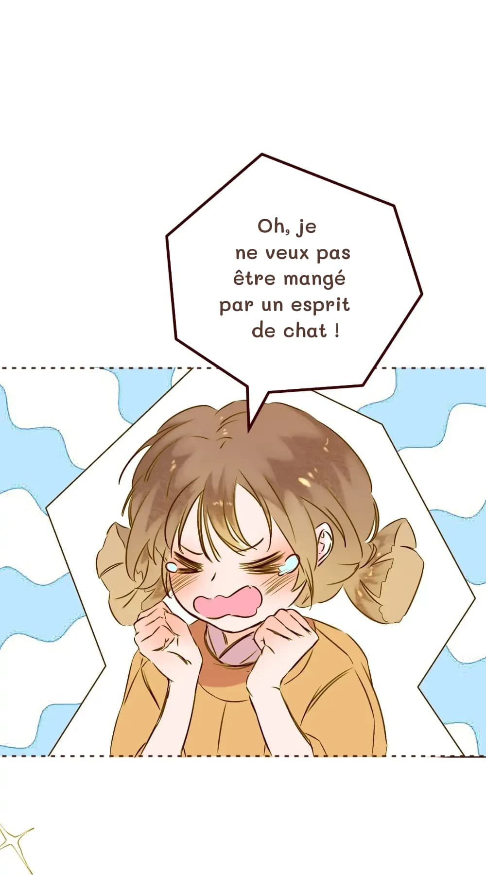 Oh, je ne veux pas être mangé par un esprit de chat !