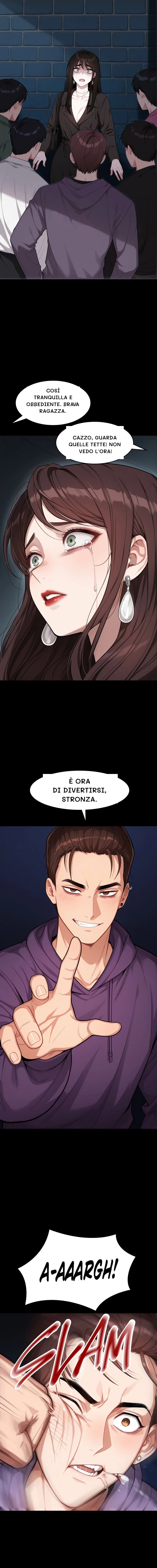 Così tranquilla e obbediente. Brava ragazza.
Cazzo, guarda quelle tette! Non vedo l'ora!
È ora di divertirsi, stronza.