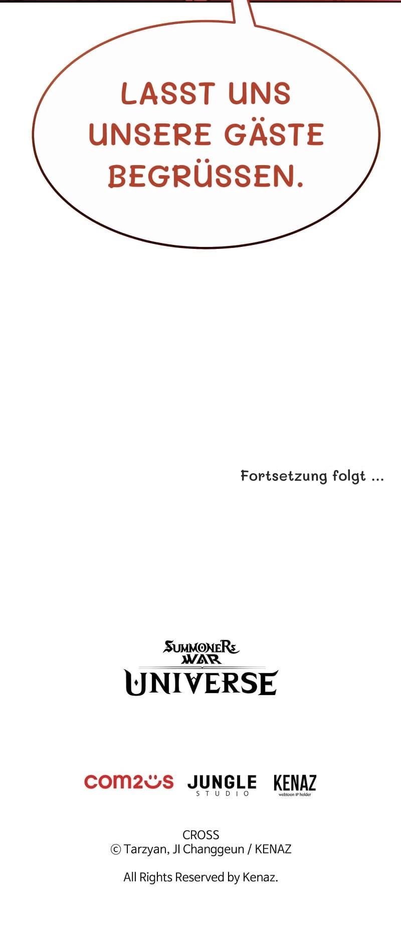 Lasst uns unsere Gäste begrüßen.
Fortsetzung folgt …