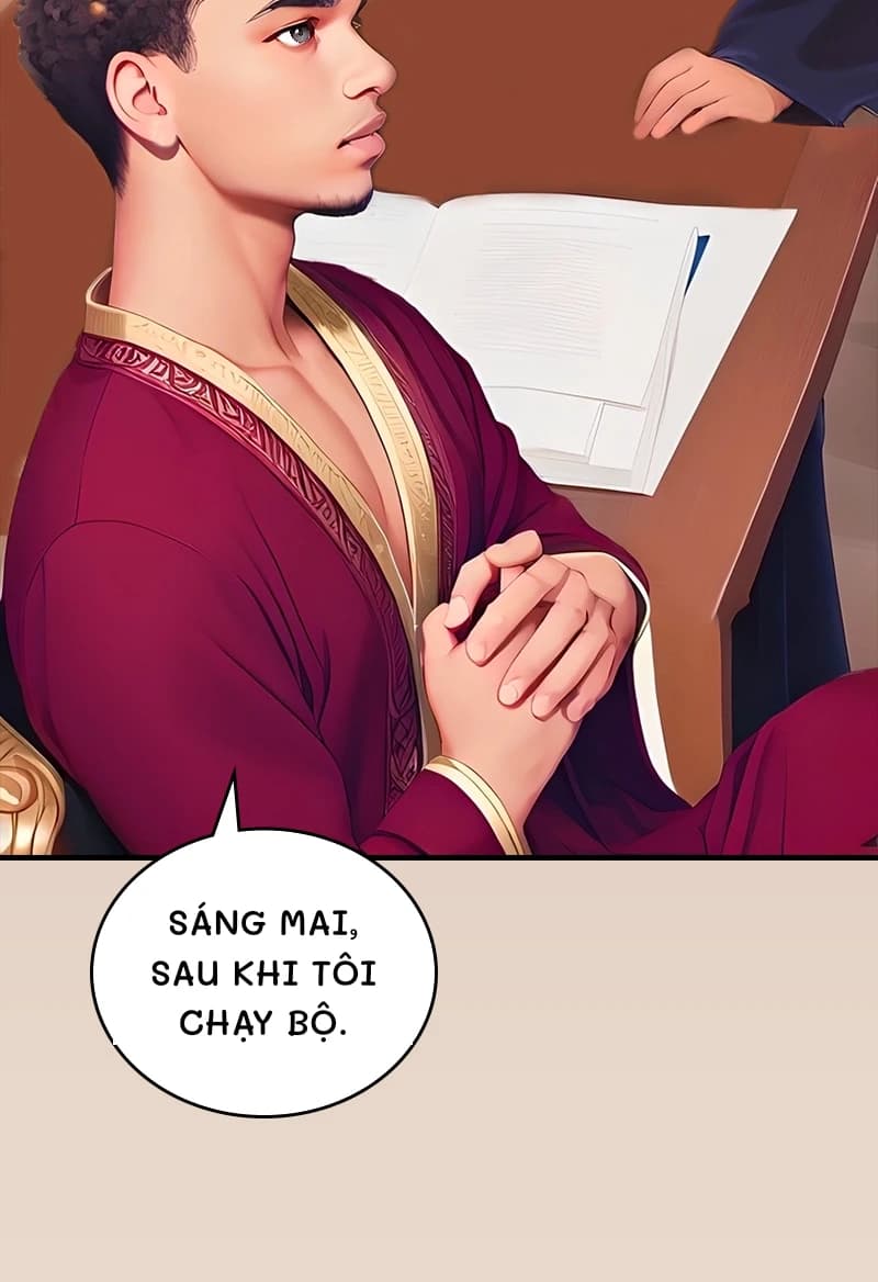 Sáng mai, sau khi tôi chạy bộ.