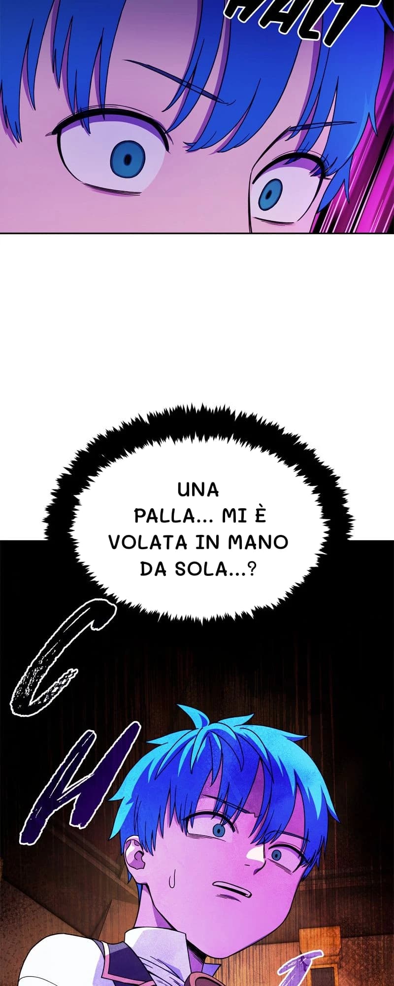 Una palla... mi è volata in mano da sola...?