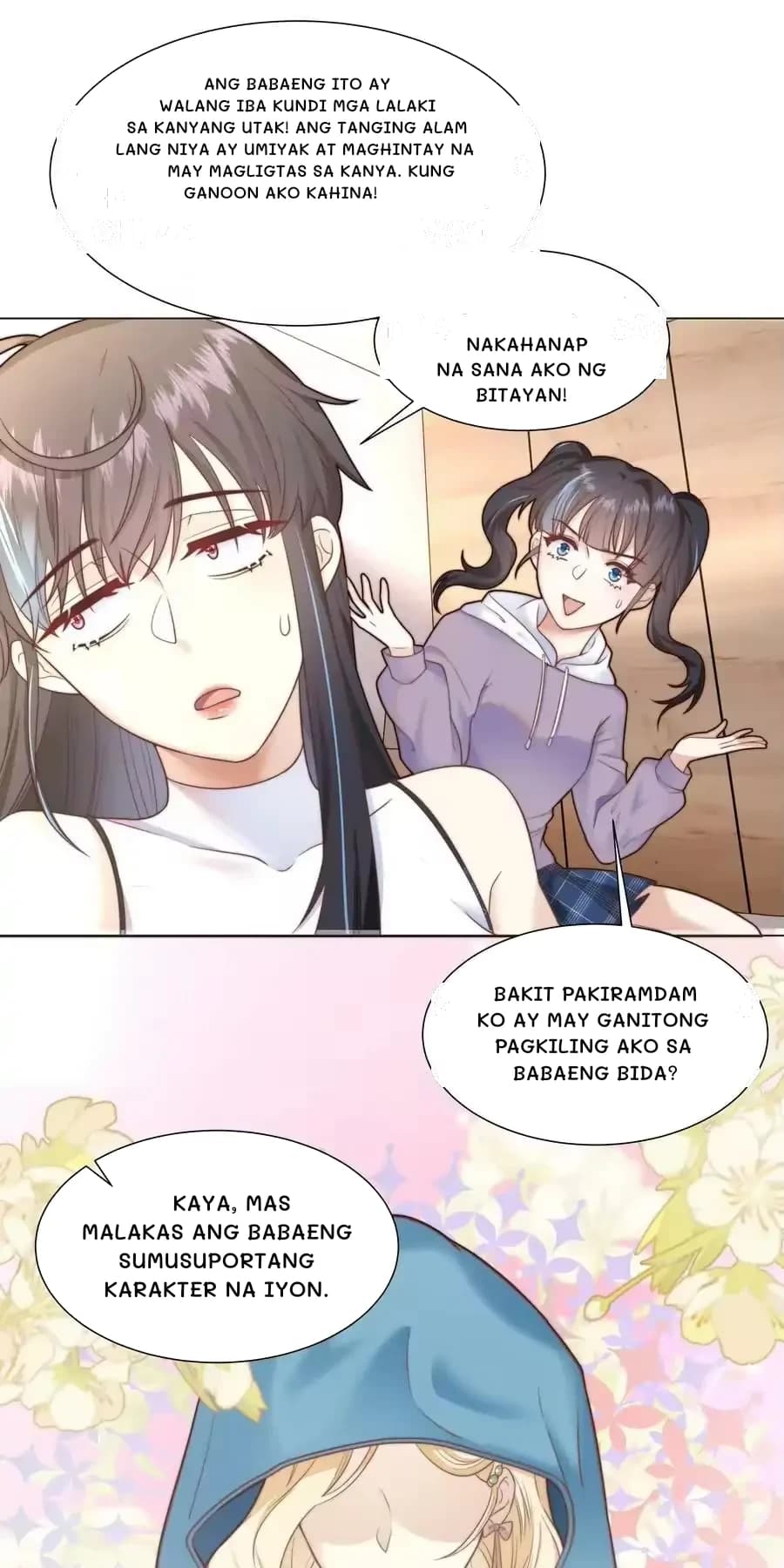 Ang babaeng ito ay walang iba kundi mga lalaki sa kanyang utak! Ang tanging alam lang niya ay umiyak at maghintay na may magligtas sa kanya. Kung ganoon ako kahina!
Nakahanap na sana ako ng bitayan!
Bakit pakiramdam ko ay may ganitong pagkiling ako sa babaeng bida?
Kaya, mas malakas ang babaeng sumusuportang karakter na iyon.