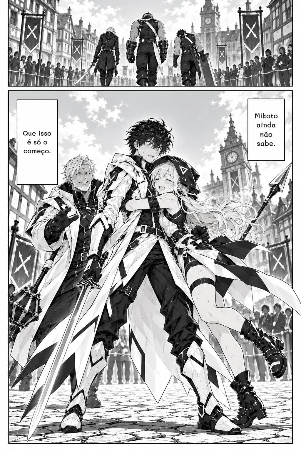 Mikoto ainda não sabe.
Que isso é só o começo.
