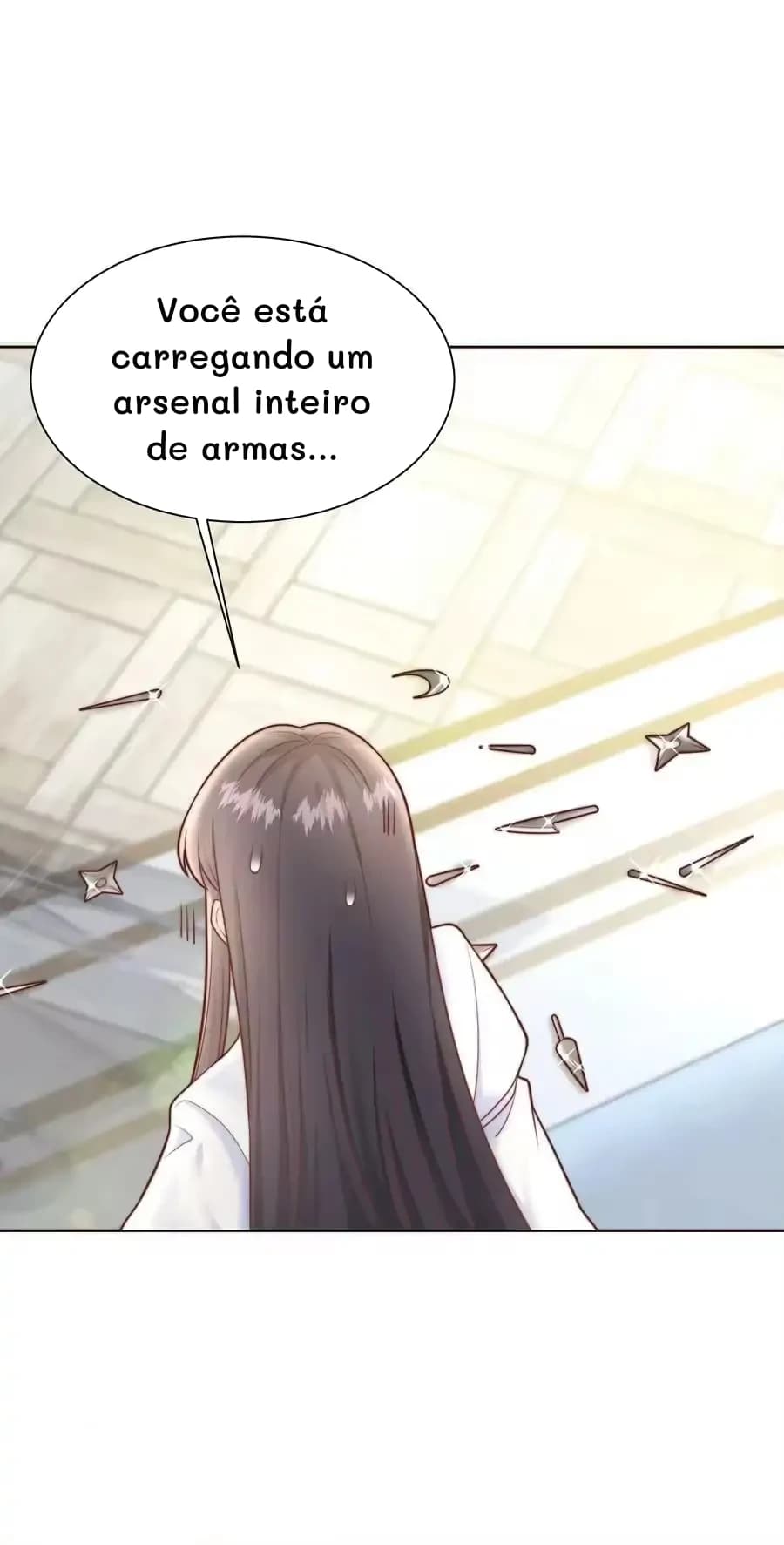 Você está carregando um arsenal inteiro de armas...