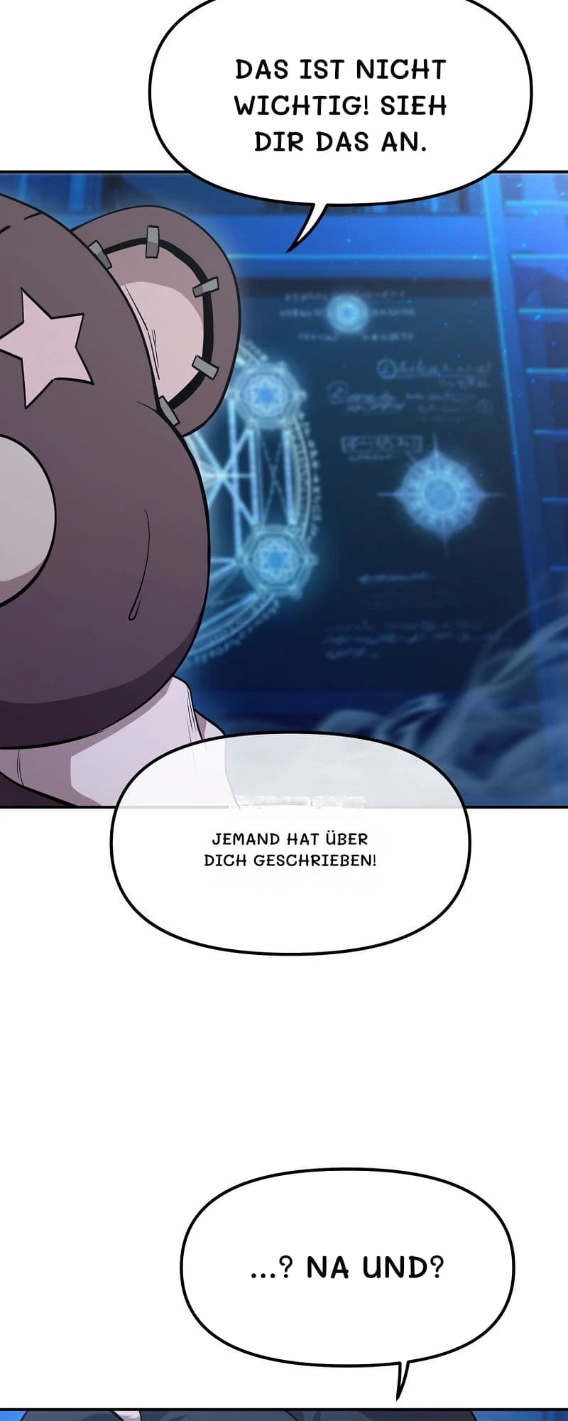 Das ist nicht wichtig! Sieh dir das an.
Jemand hat über dich geschrieben!
...? Na und?