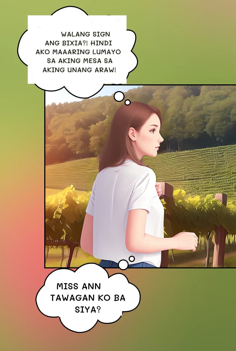 Walang sign ang Bixia?! Hindi ako maaaring lumayo sa aking mesa sa aking unang araw!
Miss ann tawagan ko ba siya?