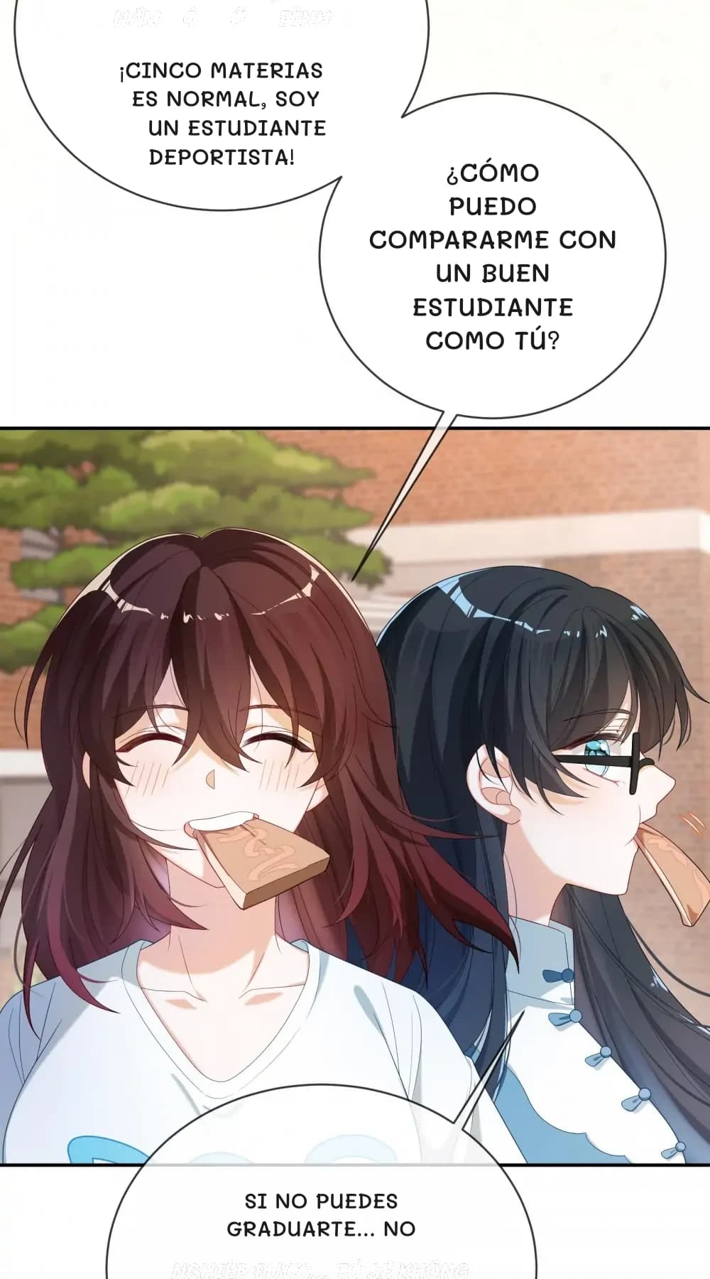 ¡Cinco materias es normal, soy un estudiante deportista!
¿Cómo puedo compararme con un buen estudiante como tú?
Si no puedes graduarte... no