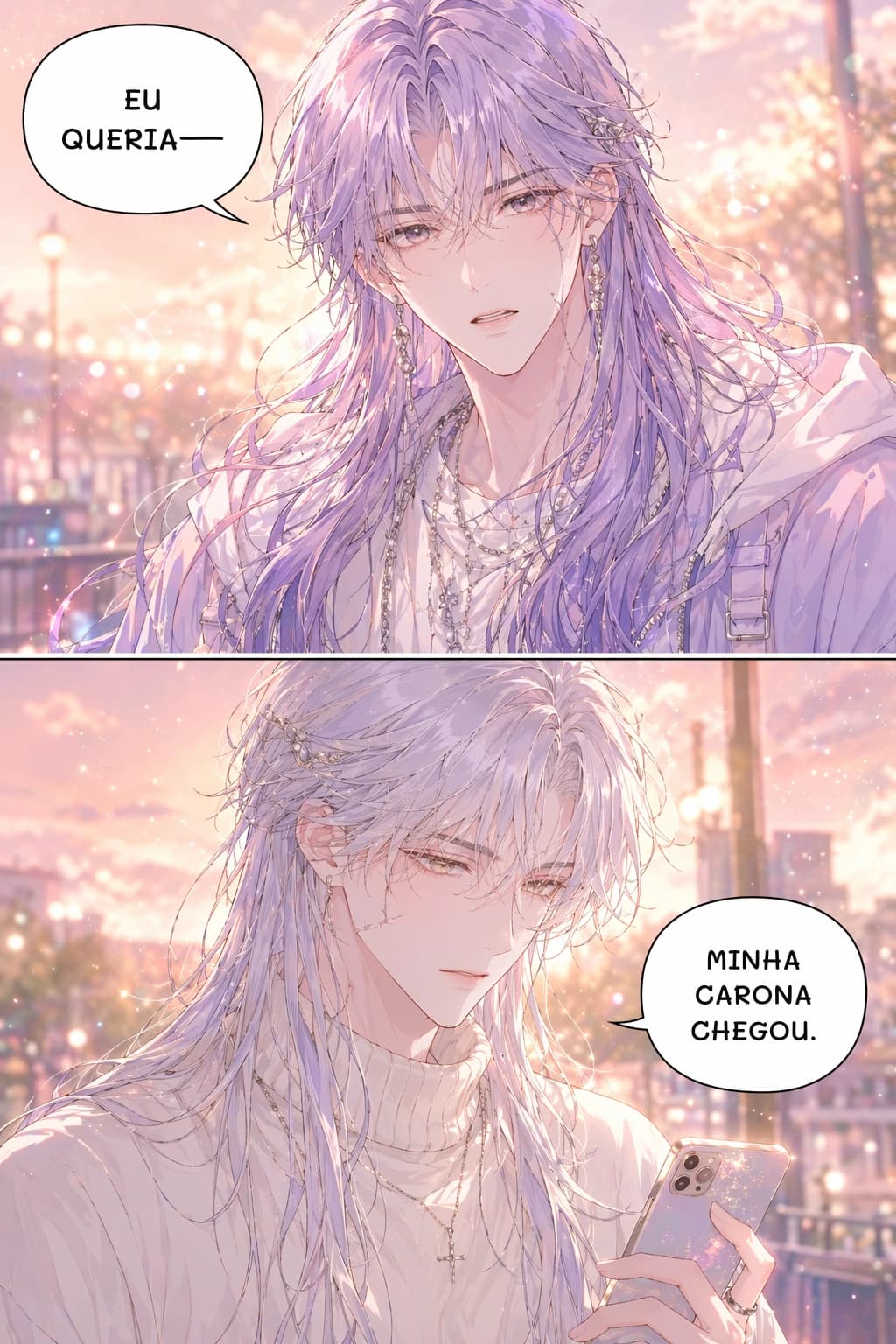 EU QUERIA—
MINHA CARONA CHEGOU.
