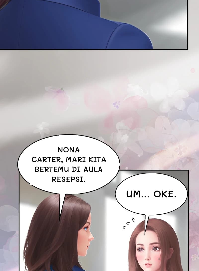 Nona Carter, mari kita bertemu di aula resepsi.
Um... Oke.