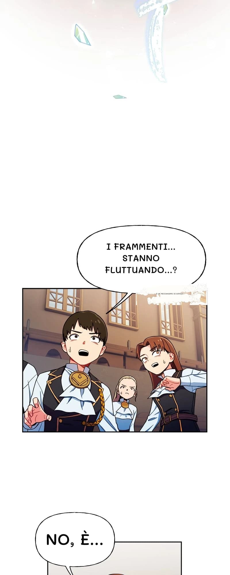I frammenti... Stanno fluttuando...?
È un meccanismo di difesa?
No, è...