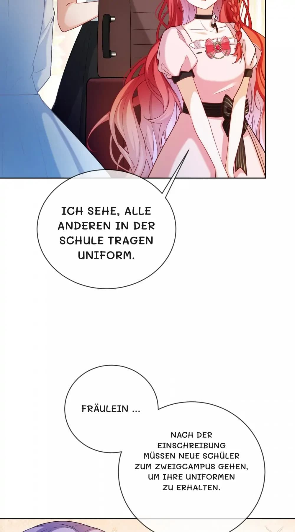 Ich sehe, alle anderen in der Schule tragen Uniform.
Fräulein …
Nach der Einschreibung müssen neue Schüler zum Zweigcampus gehen, um ihre Uniformen zu erhalten.