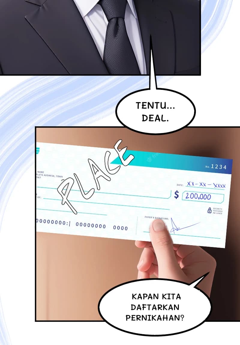 TENTU... DEAL.
KAPAN KITA DAFTARKAN PERNIKAHAN?