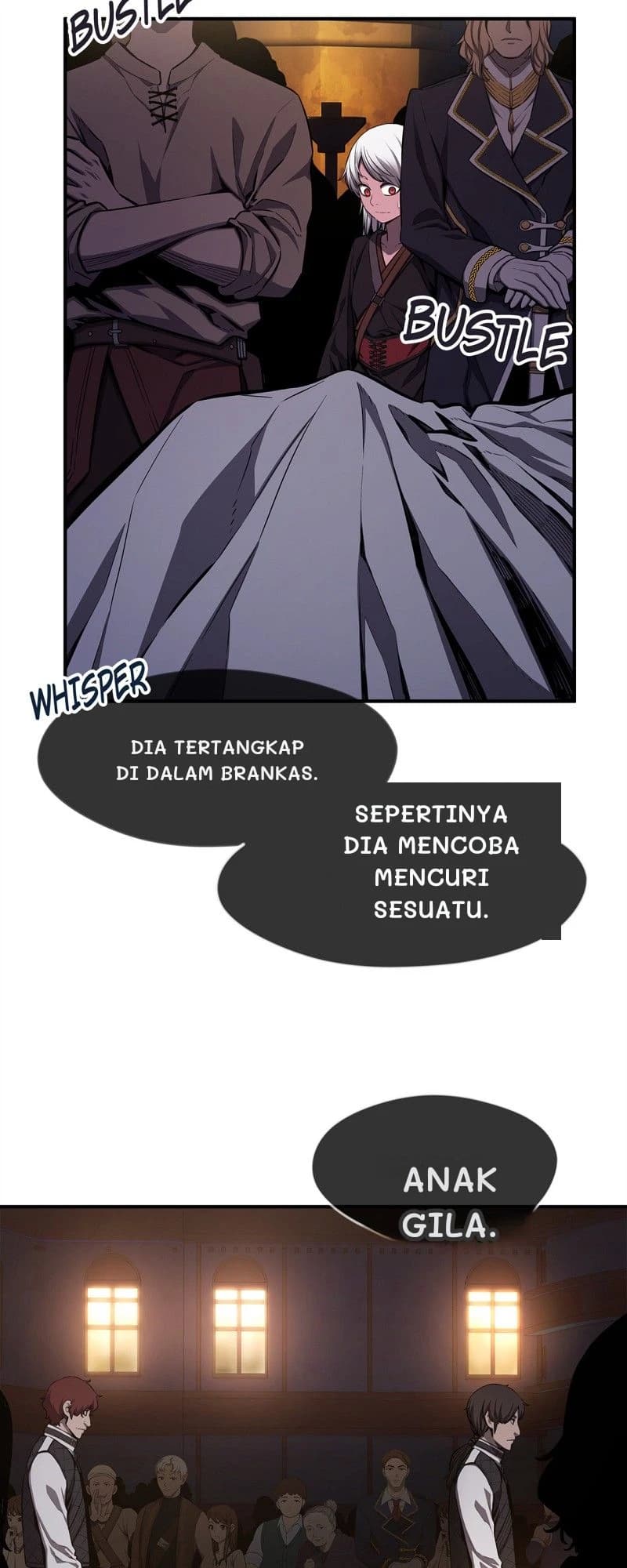 Dia tertangkap di dalam brankas.
Sepertinya dia mencoba mencuri sesuatu.
Anak gila.