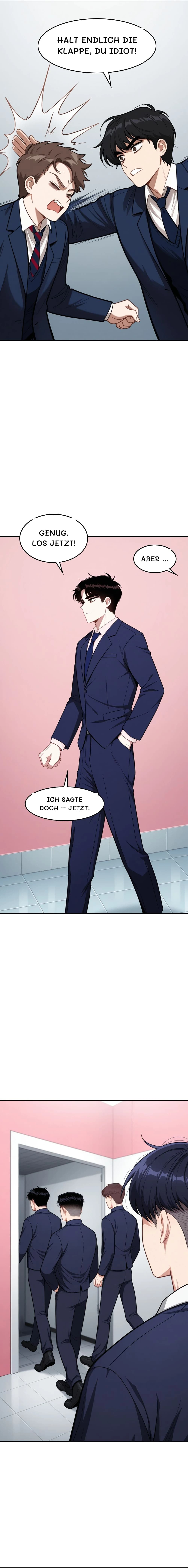 Halt endlich die Klappe, du Idiot!
Genug. Los jetzt!
Aber …
Ich sagte doch – jetzt!