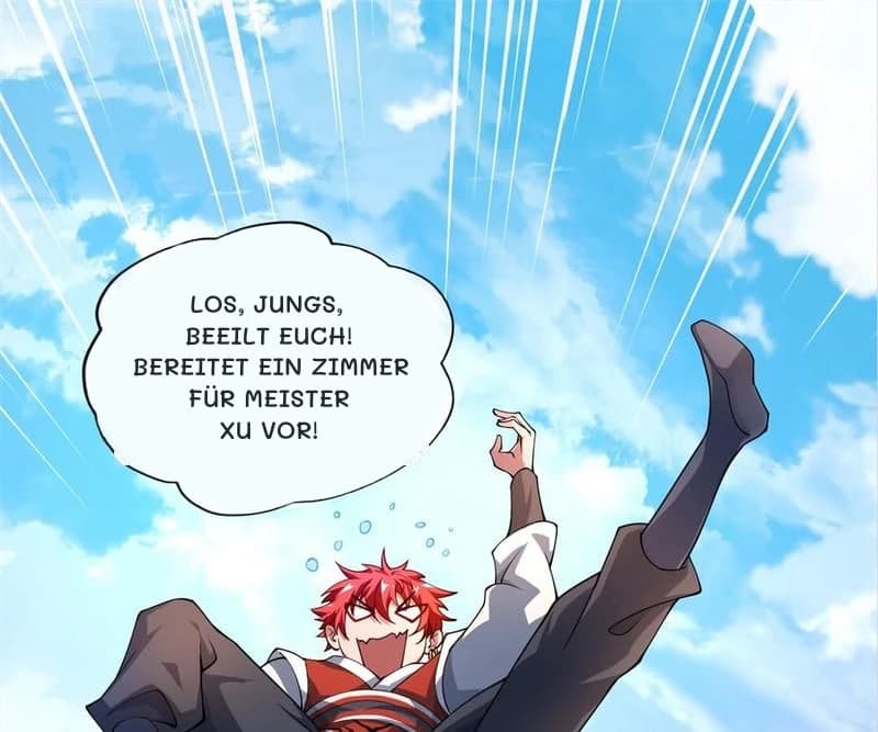 Los, Jungs, beeilt Euch! Bereitet ein Zimmer für Meister Xu vor!