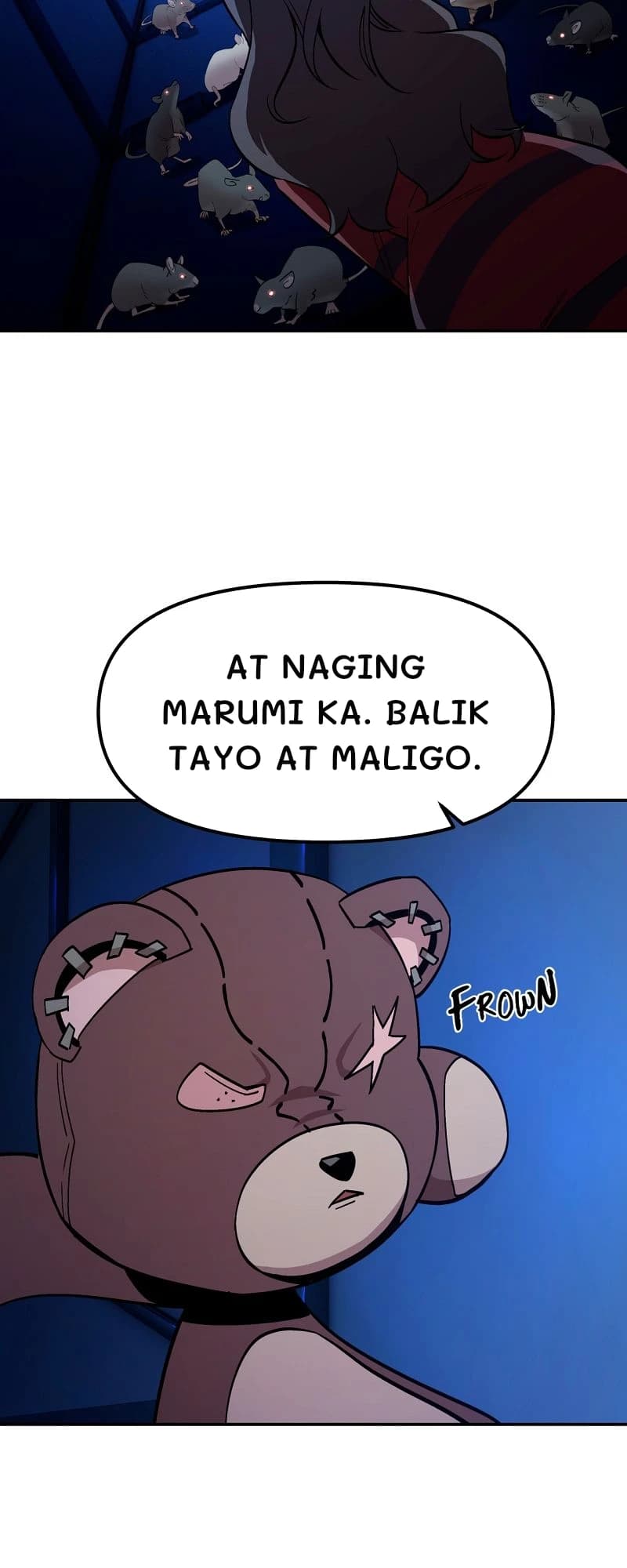 At naging marumi ka. Balik tayo at maligo.