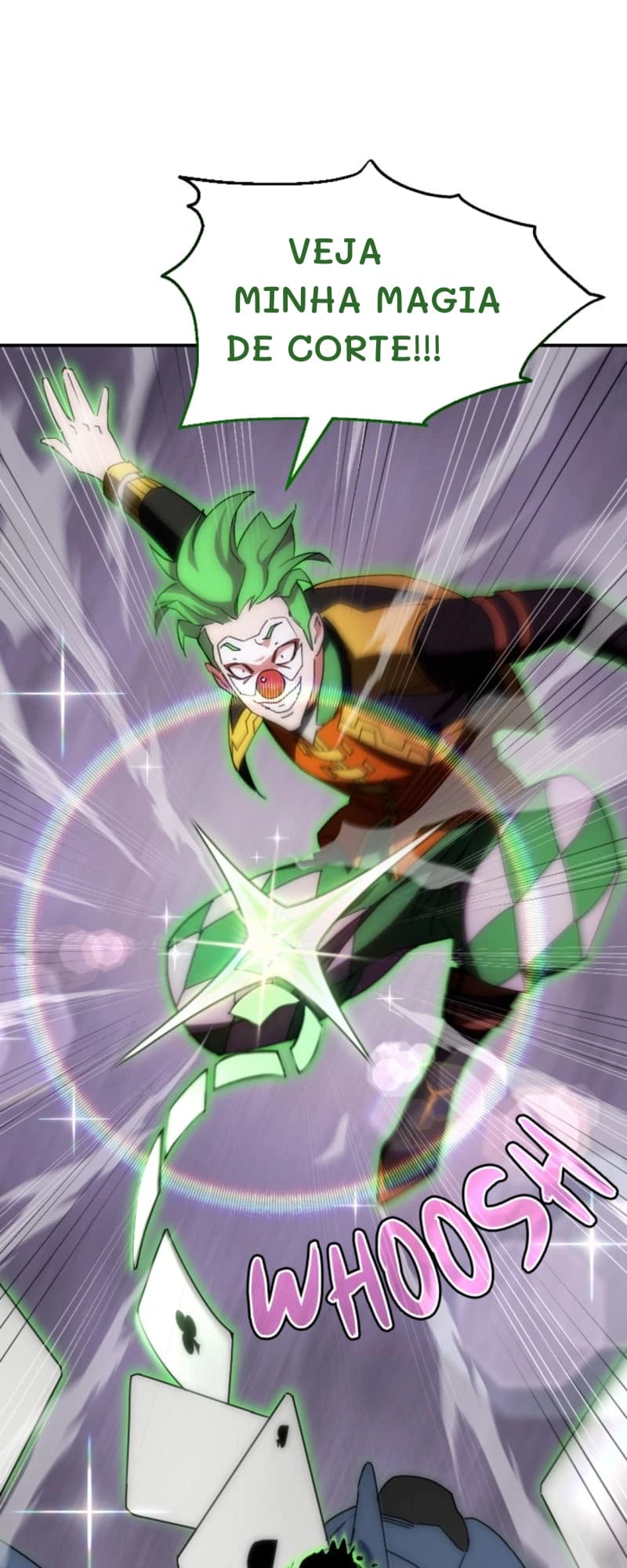 Veja minha magia de corte!!!