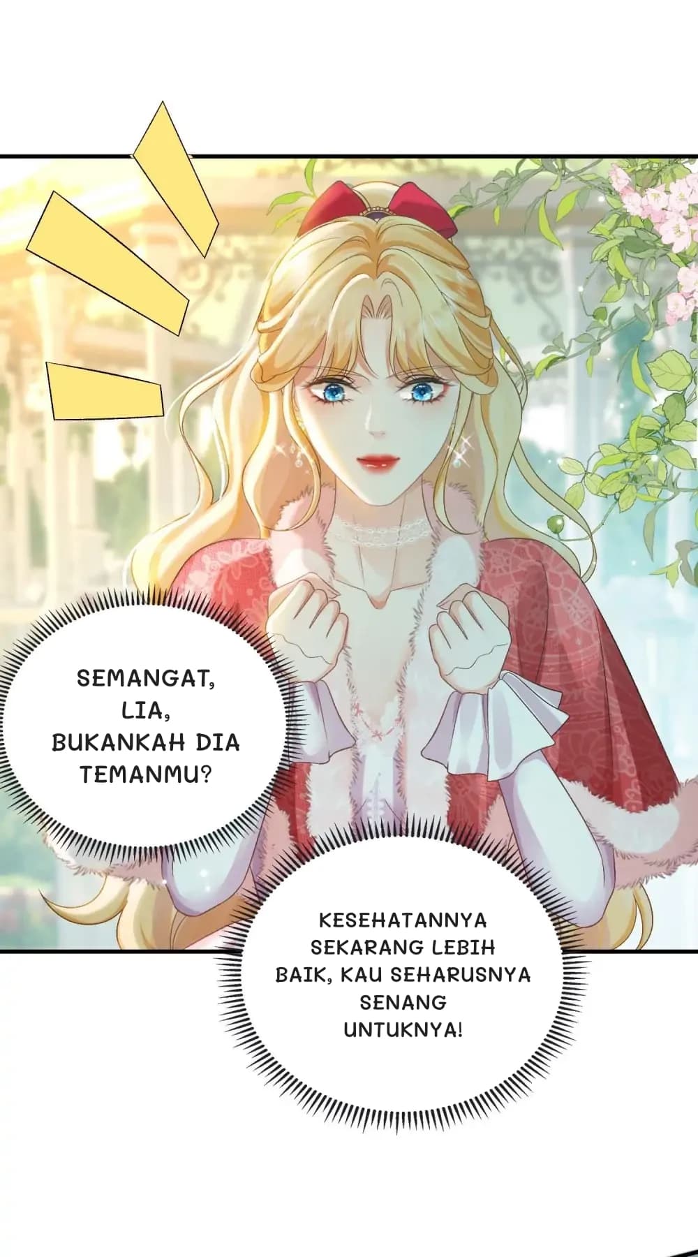 Semangat, Lia, bukankah dia temanmu?
Kesehatannya sekarang lebih baik, kau seharusnya senang untuknya!
