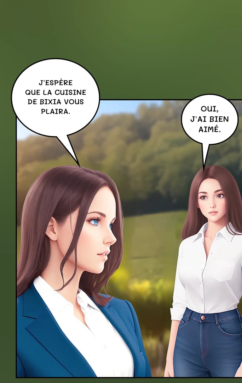 J'espère que la cuisine de Bixia vous plaira.
Oui, j'ai bien aimé.