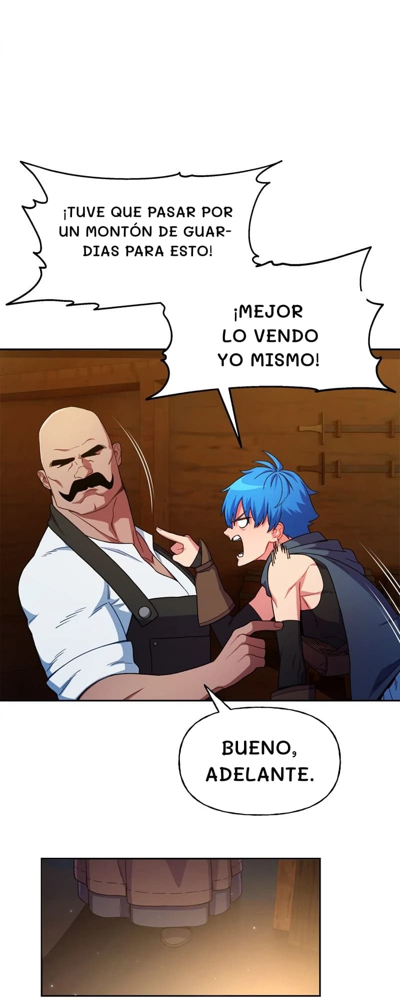 ¡Tuve que pasar por un montón de guardias para esto!
¡Mejor lo vendo yo mismo!
Bueno, adelante.