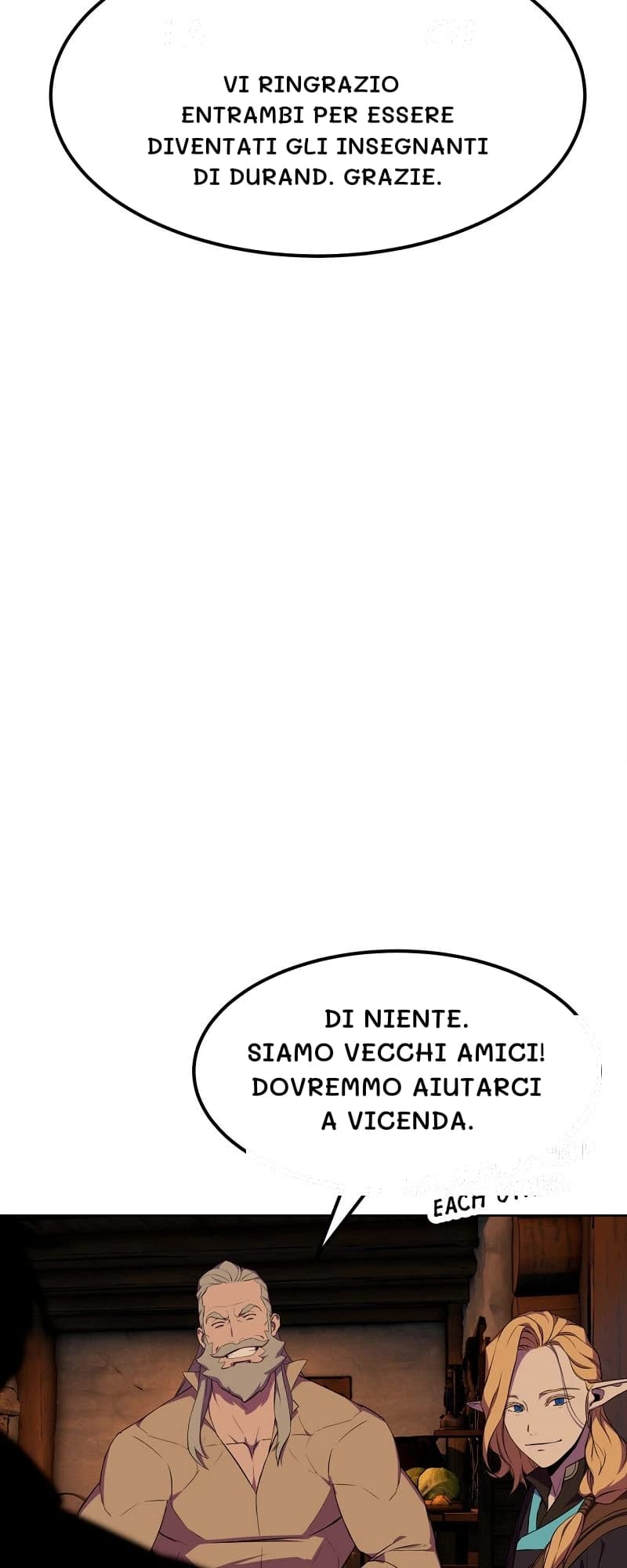 Vi ringrazio entrambi per essere diventati gli insegnanti di Durand. Grazie.
Di niente. Siamo vecchi amici! Dovremmo aiutarci a vicenda.