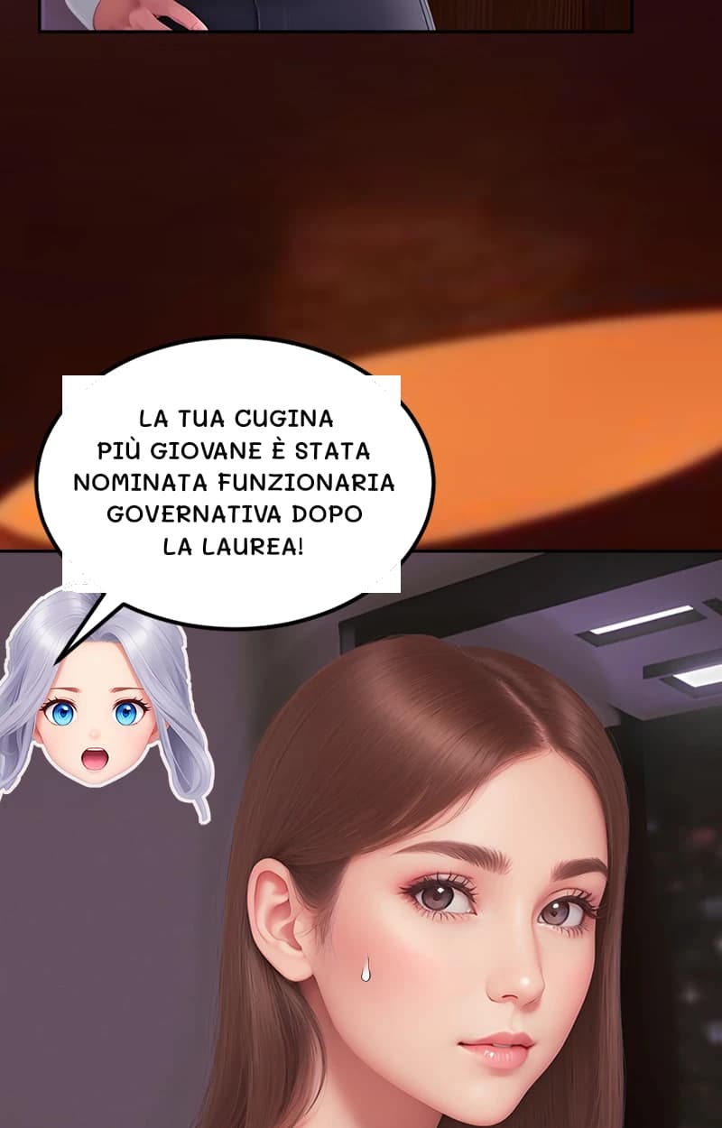 La tua cugina più giovane è stata nominata funzionaria governativa dopo la laurea!