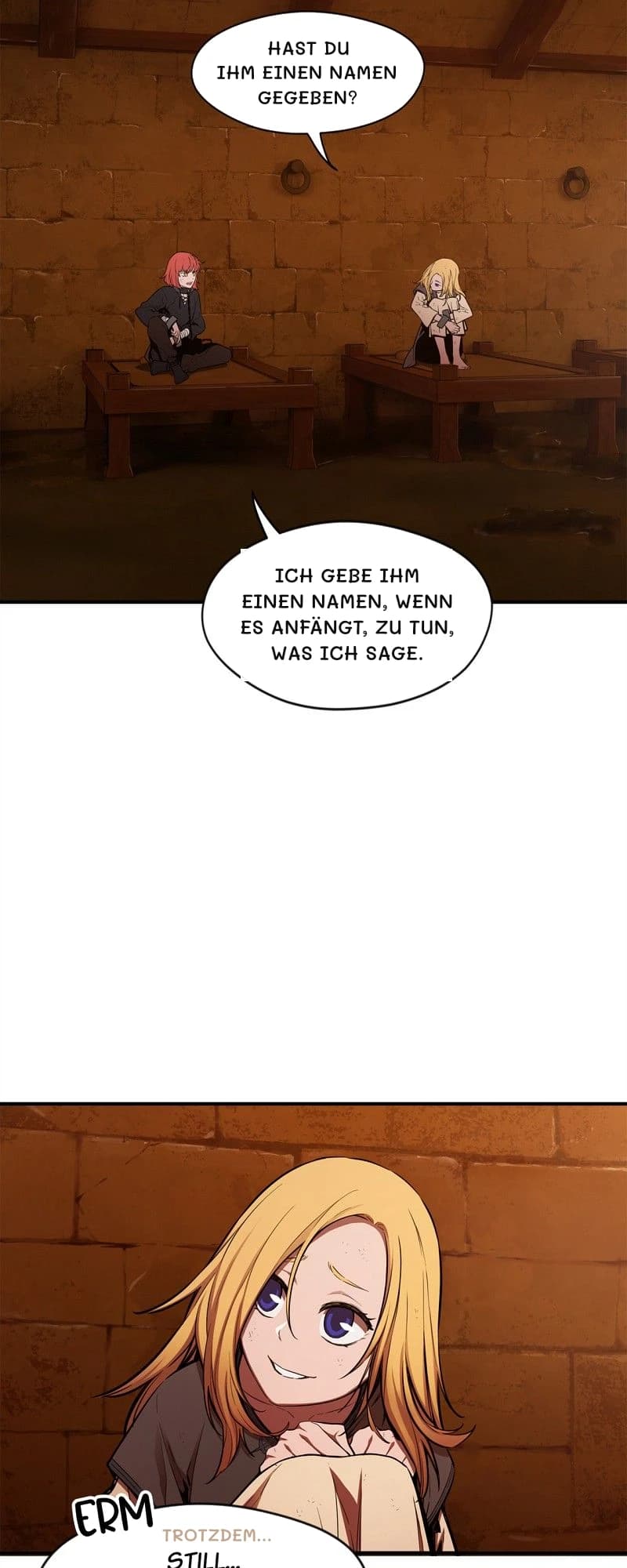 Hast du ihm einen Namen gegeben?
Ich gebe ihm einen Namen, wenn es anfängt, zu tun, was ich sage.
Trotzdem...
