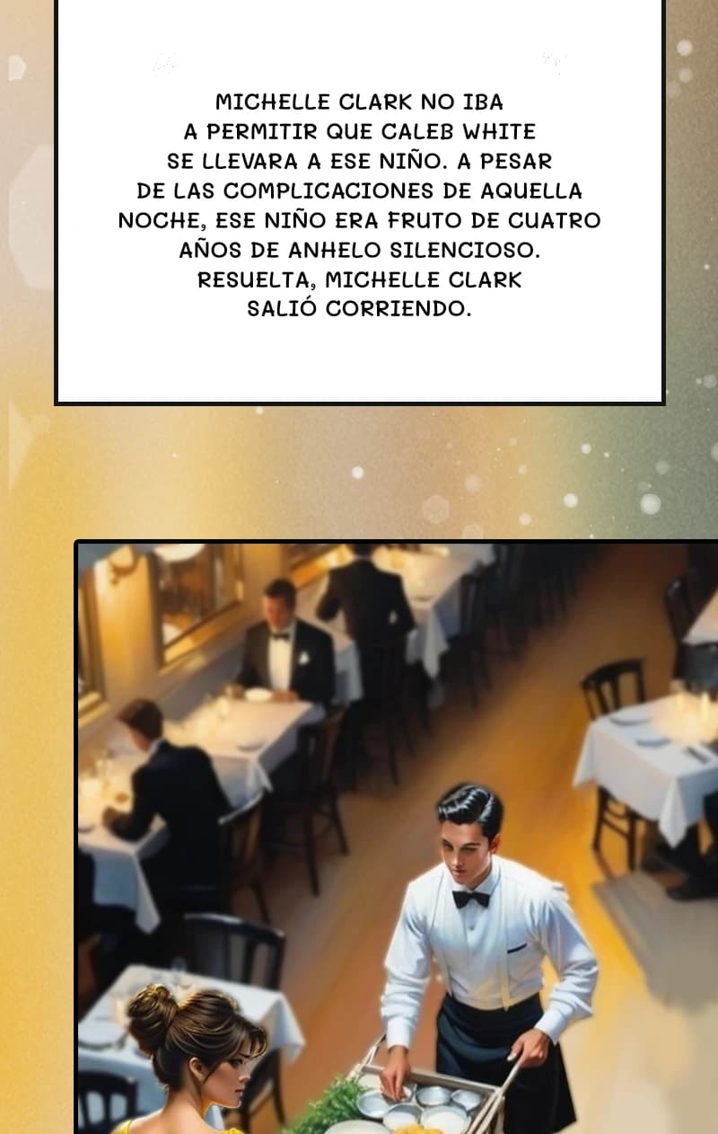 Michelle Clark no iba a permitir que Caleb White se llevara a ese niño. A pesar de las complicaciones de aquella noche, ese niño era fruto de cuatro años de anhelo silencioso. Resuelta, Michelle Clark salió corriendo.