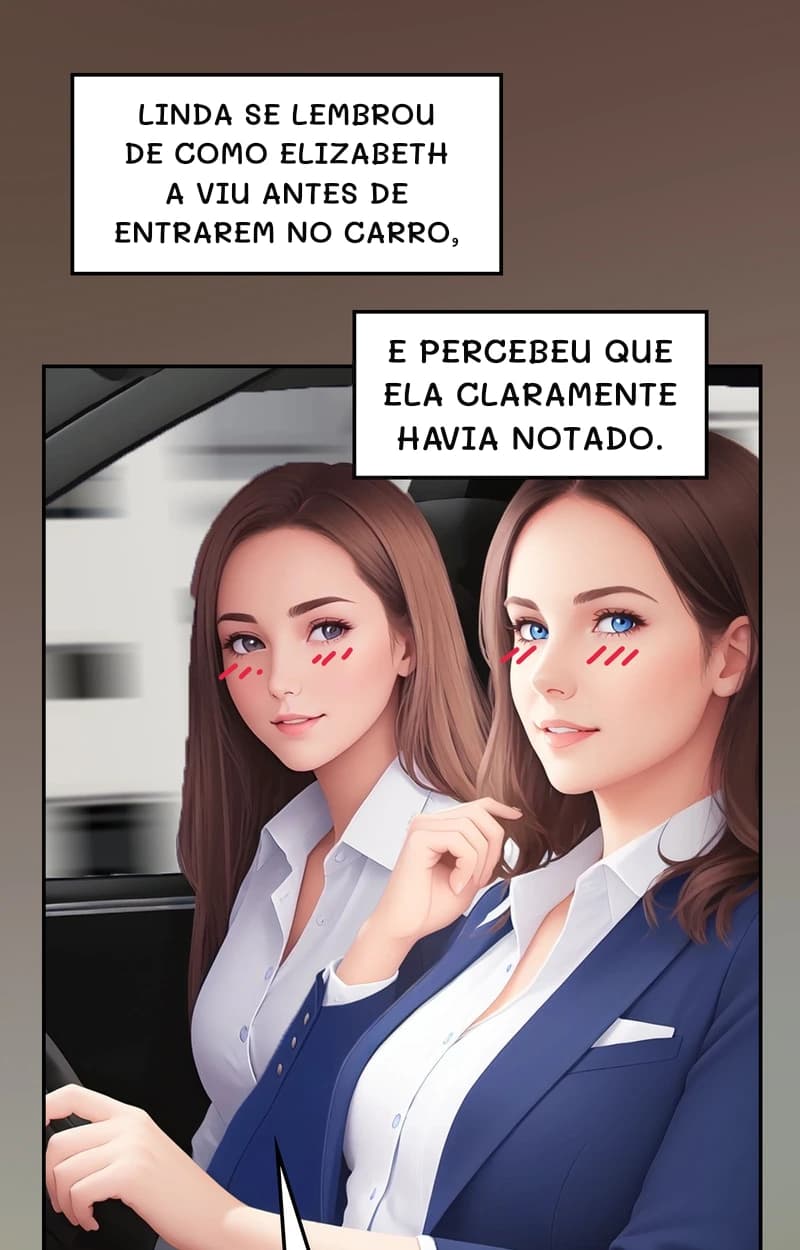 Linda se lembrou de como Elizabeth a viu antes de entrarem no carro,
E percebeu que ela claramente havia notado.
