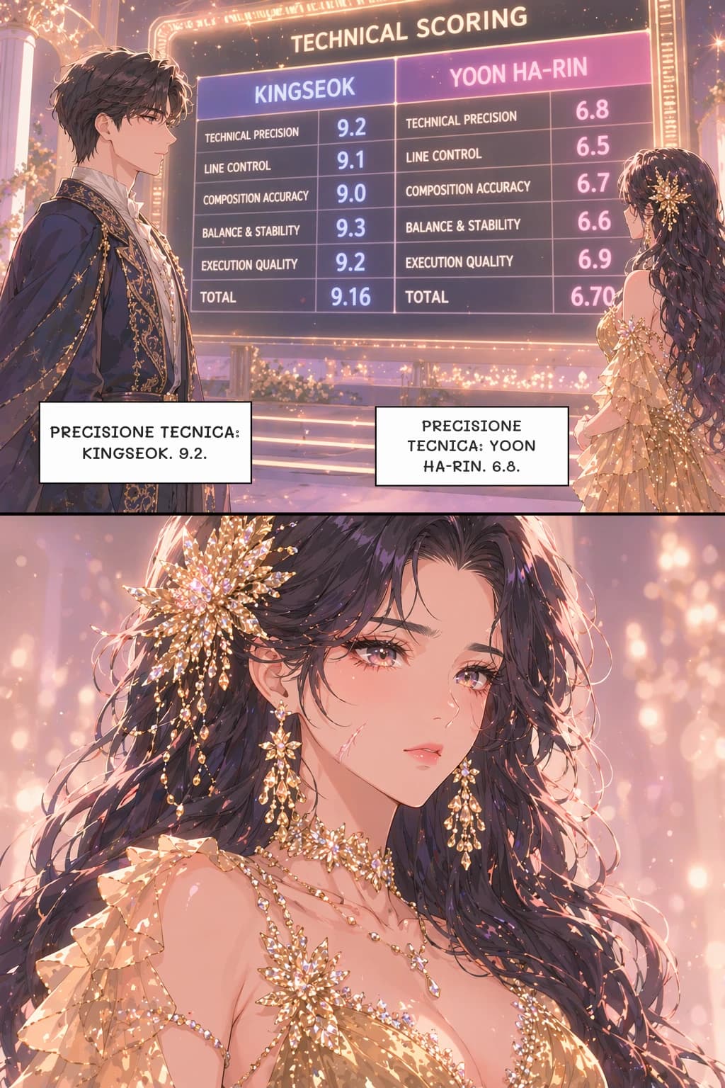 Precisione tecnica: kingseok. 9.2.
Precisione tecnica: Yoon Ha-rin. 6.8.