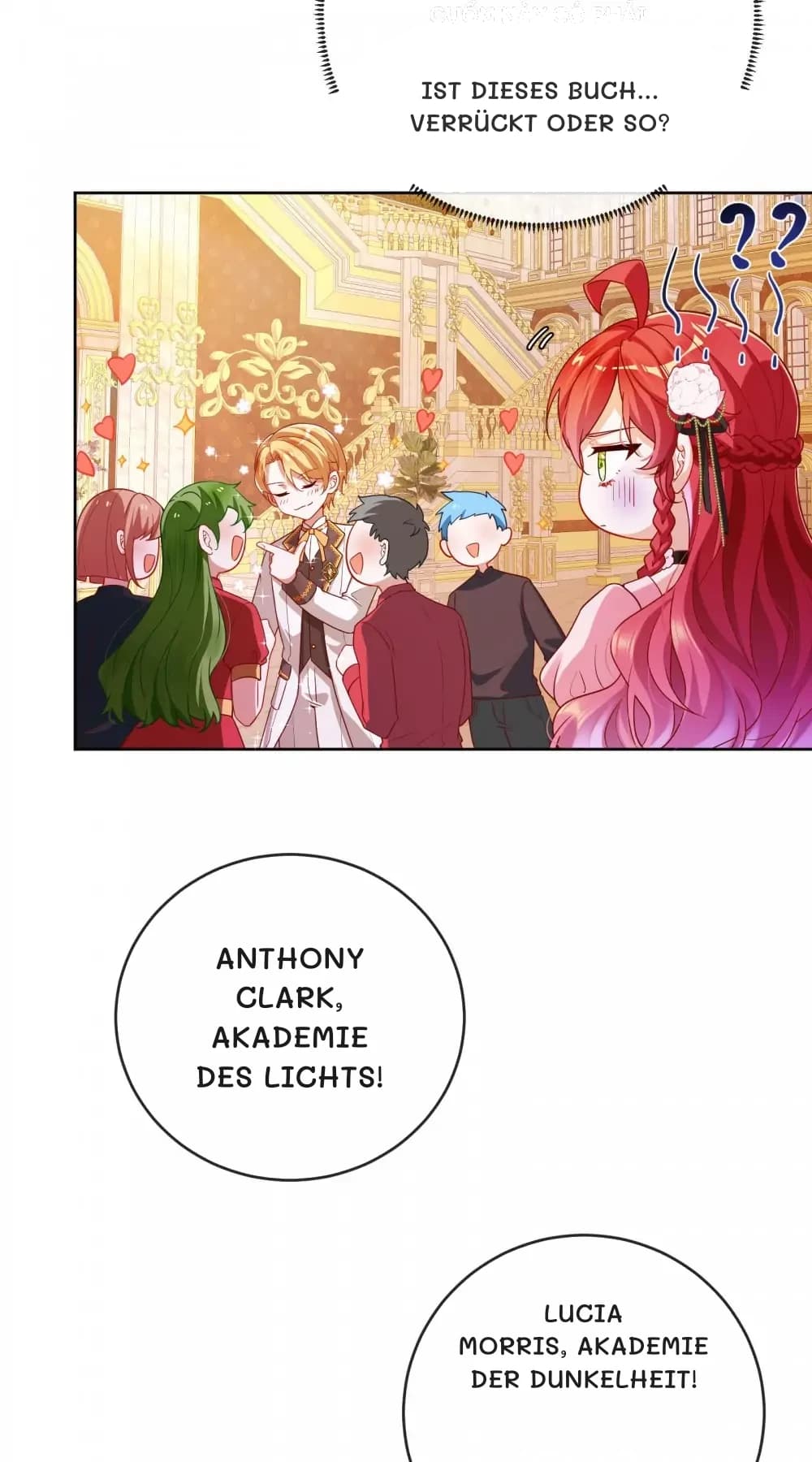 Ist dieses Buch... verrückt oder so?
Anthony Clark, Akademie des Lichts!
Lucia Morris, Akademie der Dunkelheit!