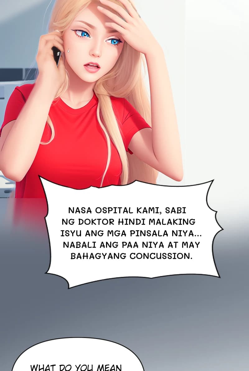 Nasa ospital kami, sabi ng doktor hindi malaking isyu ang mga pinsala niya... Nabali ang paa niya at may bahagyang concussion.