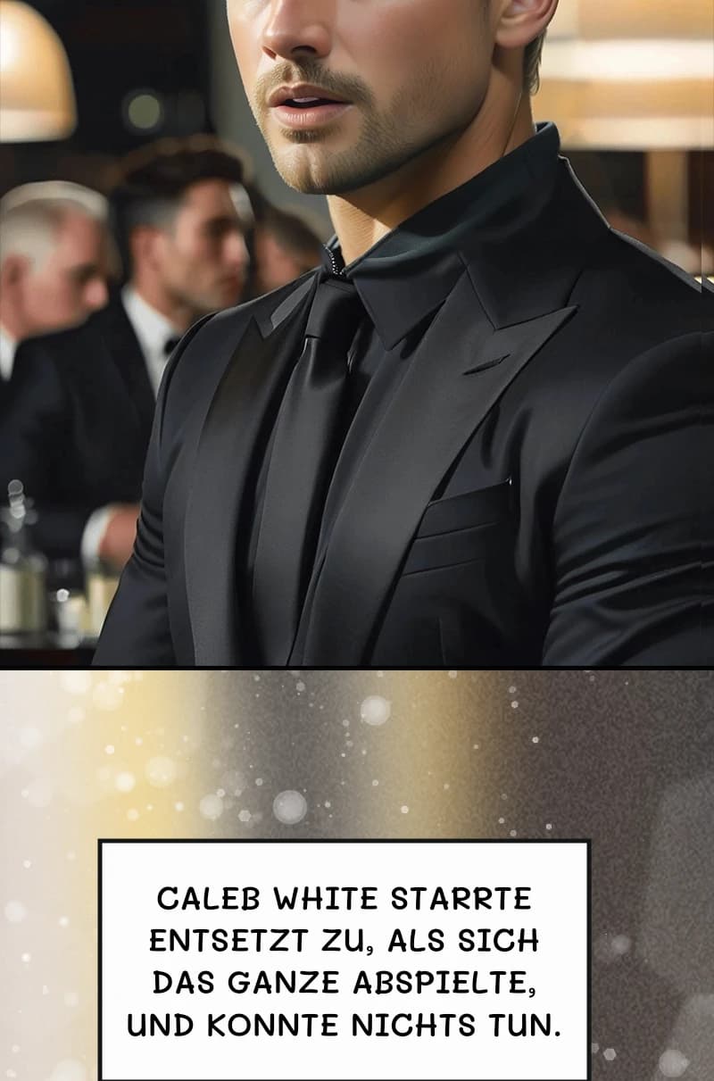 Caleb White starrte entsetzt zu, als sich das Ganze abspielte, und konnte nichts tun.