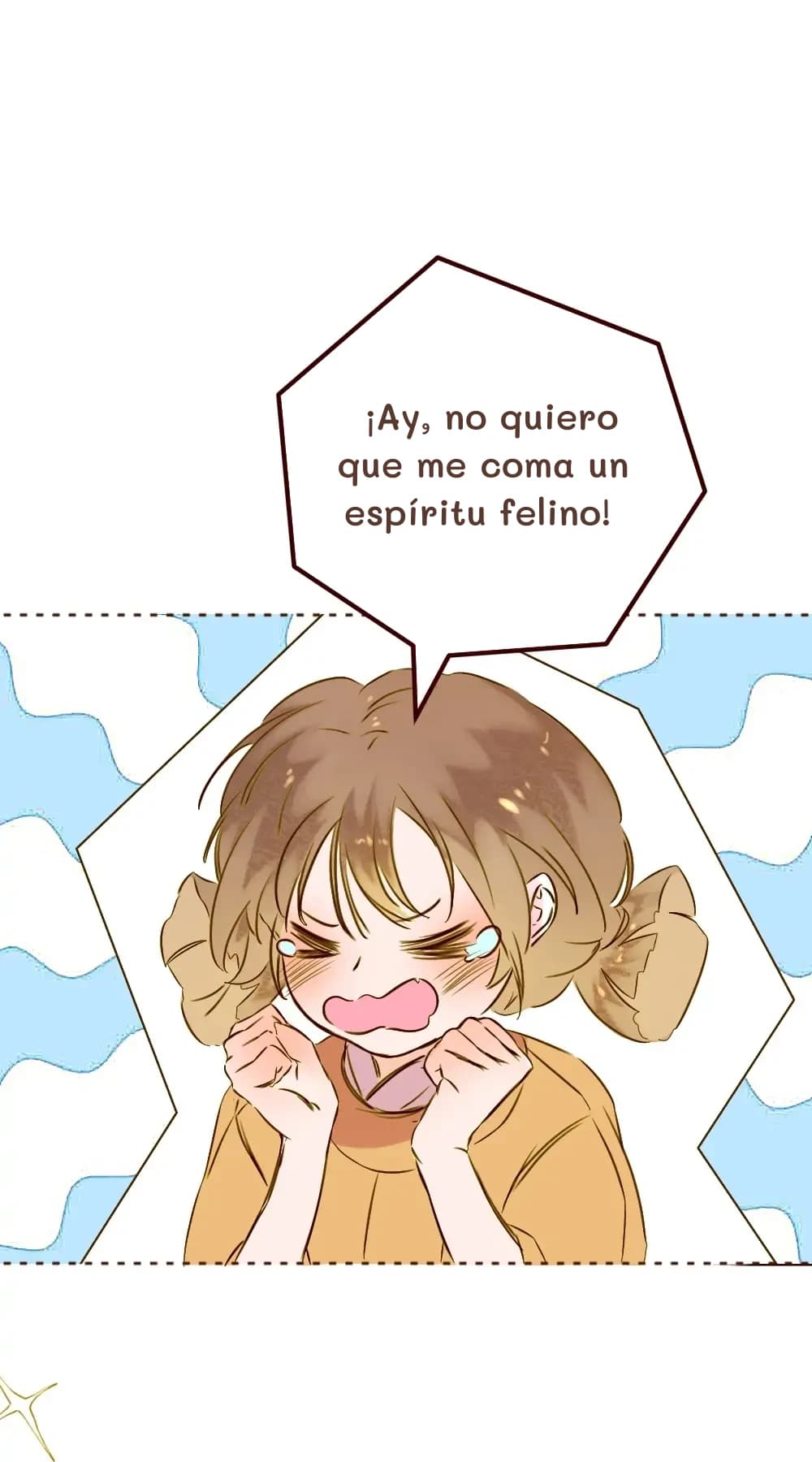 ¡Ay, no quiero que me coma un espíritu felino!