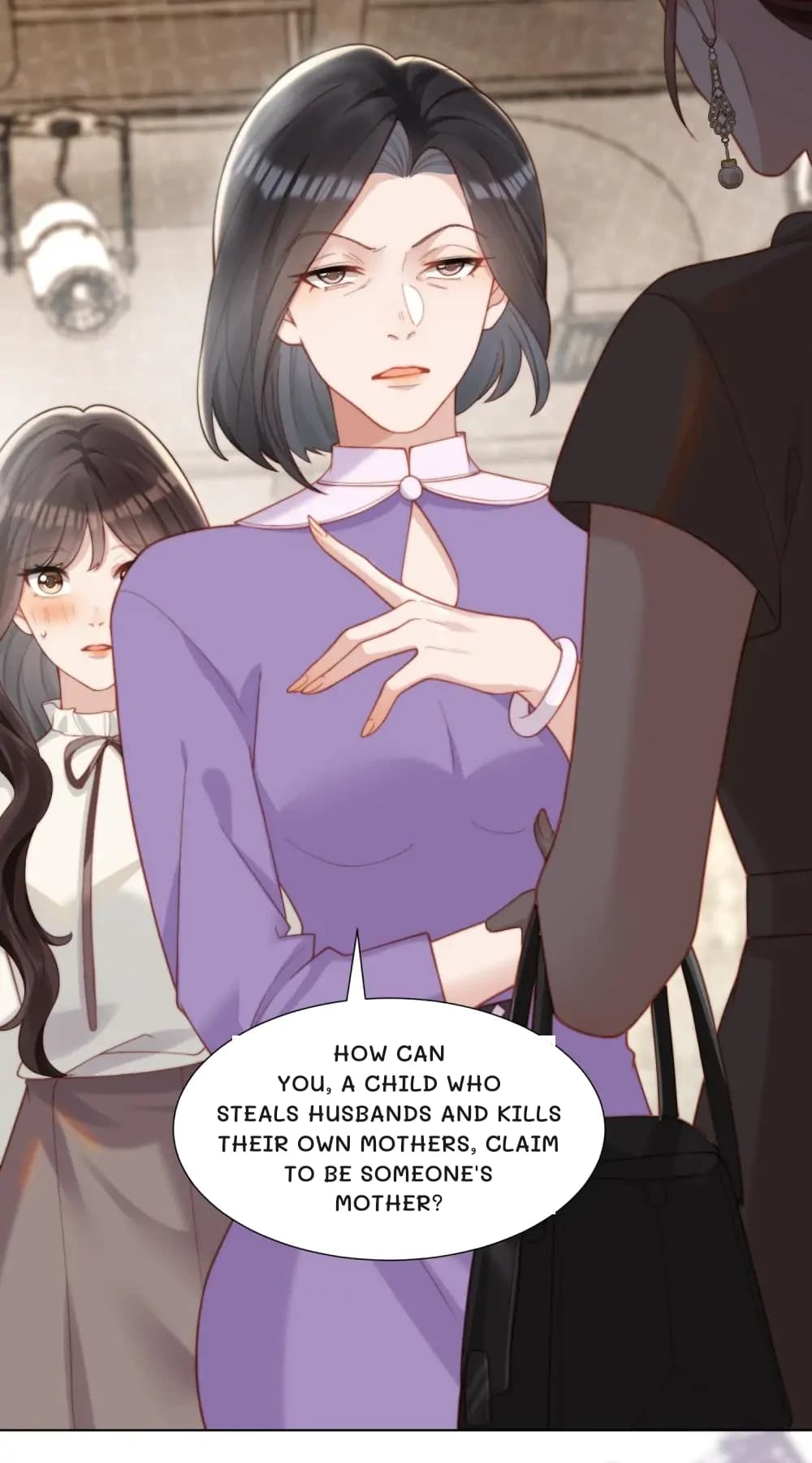 How can you, a child who steals husbands and kills their own mothers, claim to be someone's mother?