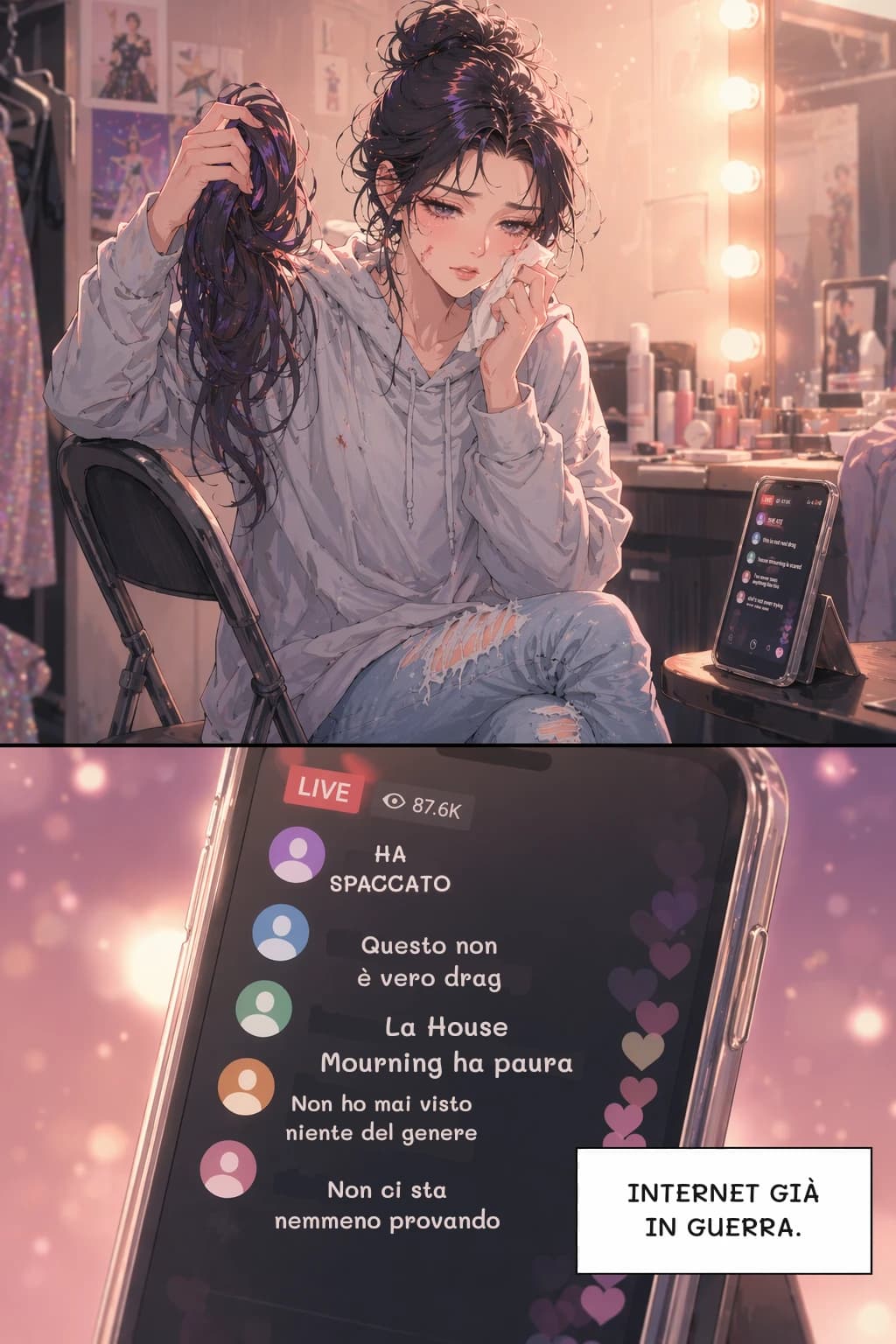 HA SPACCATO
Questo non è vero drag
La House Mourning ha paura
Non ho mai visto niente del genere
Non ci sta nemmeno provando
INTERNET GIÀ IN GUERRA.