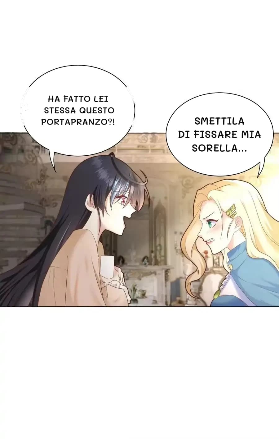Ha fatto lei stessa questo portapranzo?!
Smettila di fissare mia sorella...