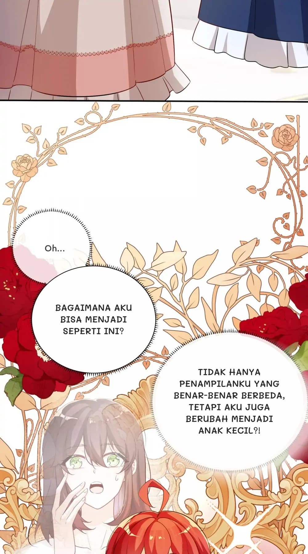 Oh...
Bagaimana aku bisa menjadi seperti ini?
Tidak hanya penampilanku yang benar-benar berbeda, tetapi aku juga berubah menjadi anak kecil?!