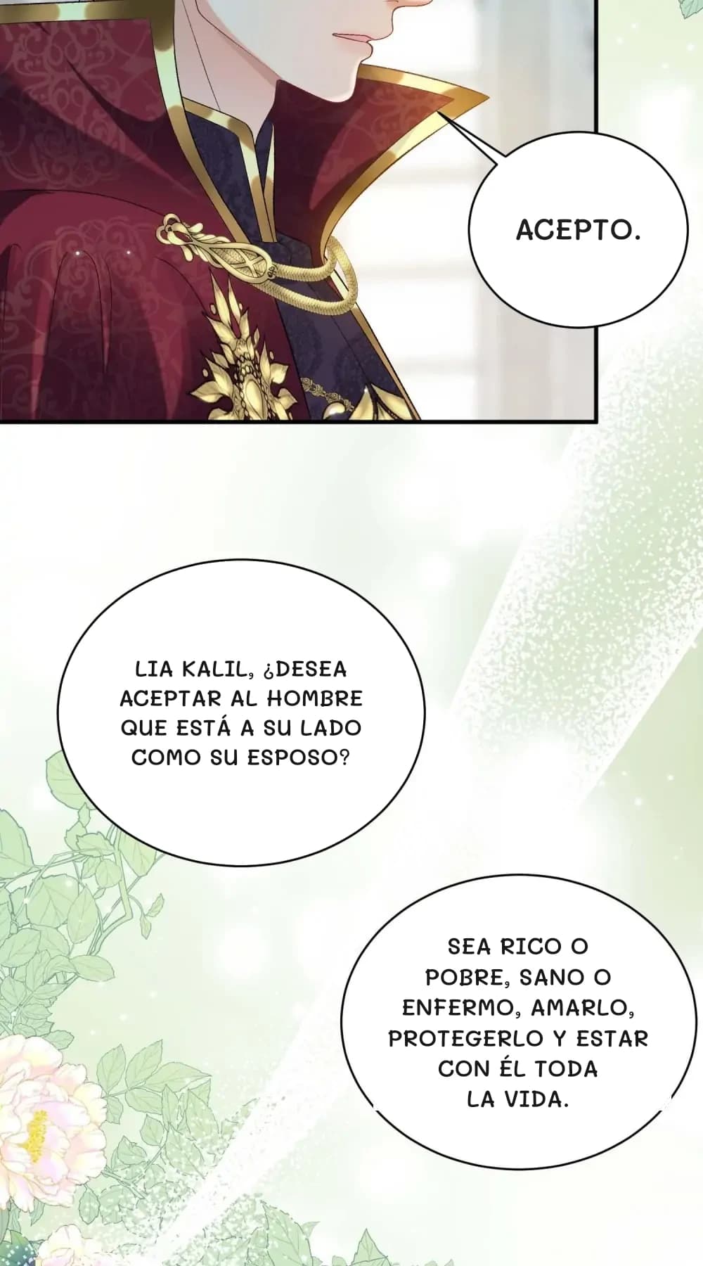 Acepto.
Lia Kalil, ¿desea aceptar al hombre que está a su lado como su esposo?
Sea rico o pobre, sano o enfermo, amarlo, protegerlo y estar con él toda la vida.
