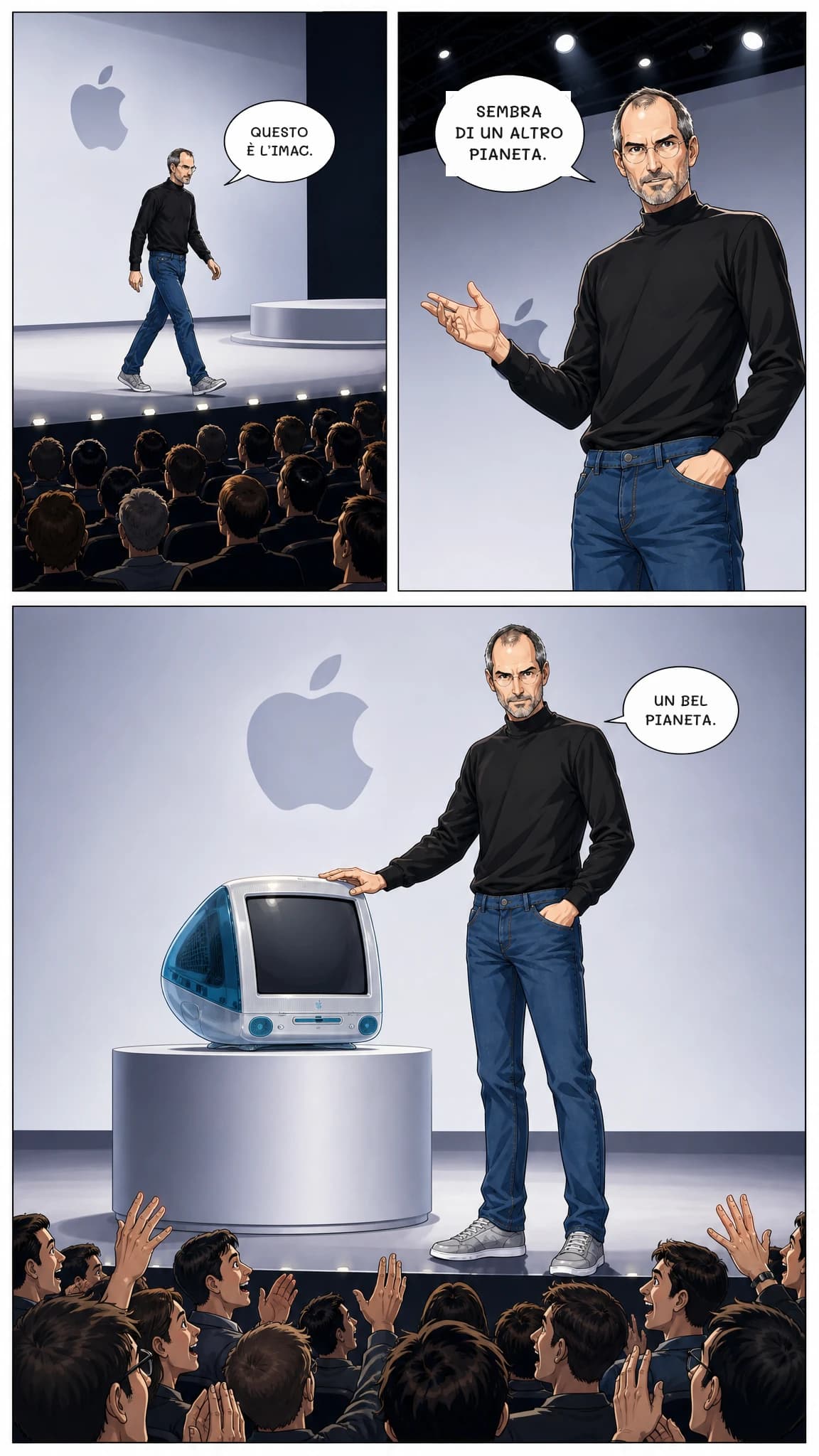 QUESTO È L’IMAC.
Sembra di un altro pianeta.
UN BEL PIANETA.