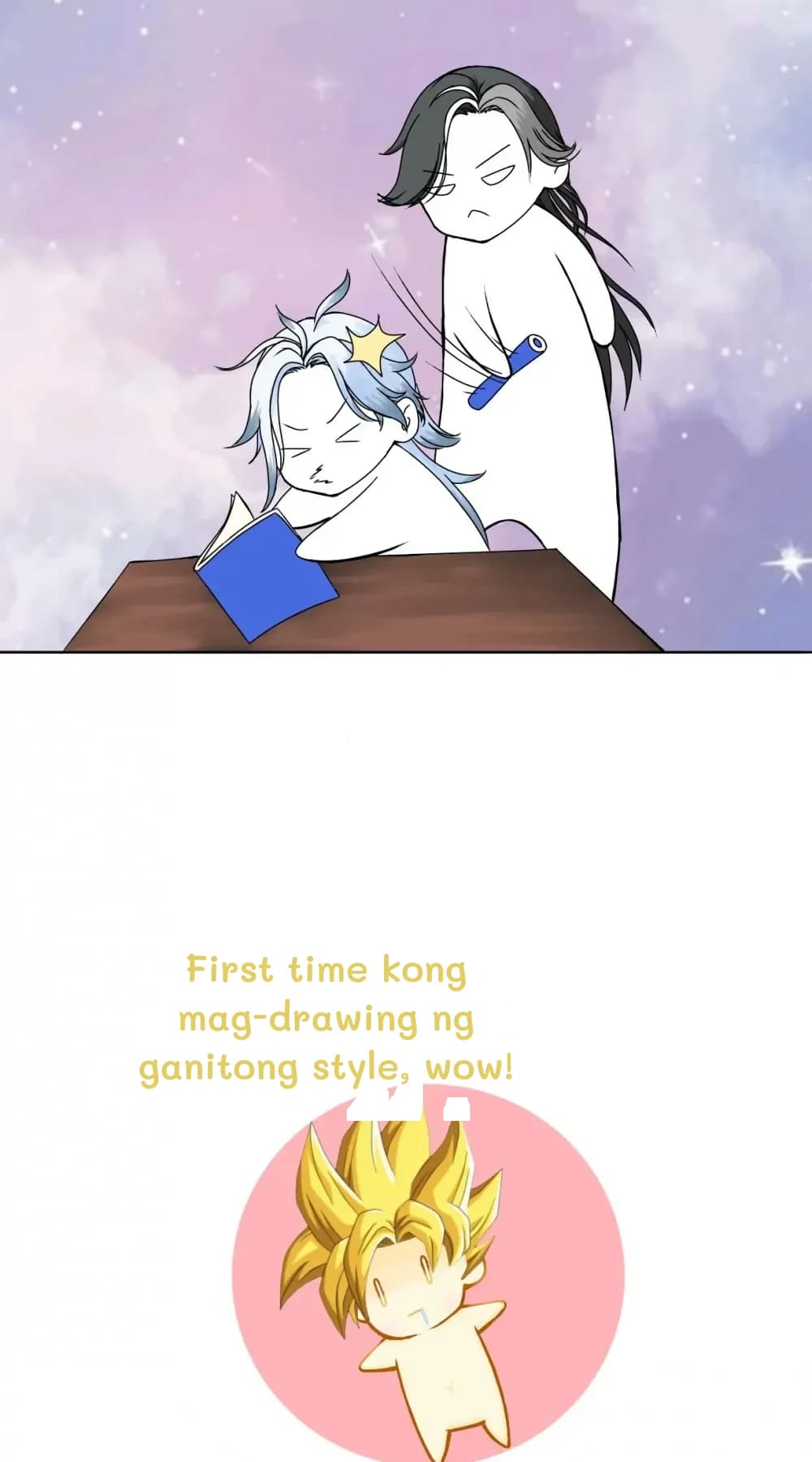 First time kong mag-drawing ng ganitong style, wow!