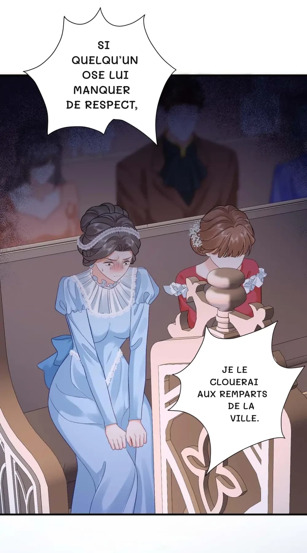 Si quelqu’un ose lui manquer de respect,
je le clouerai aux remparts de la ville.