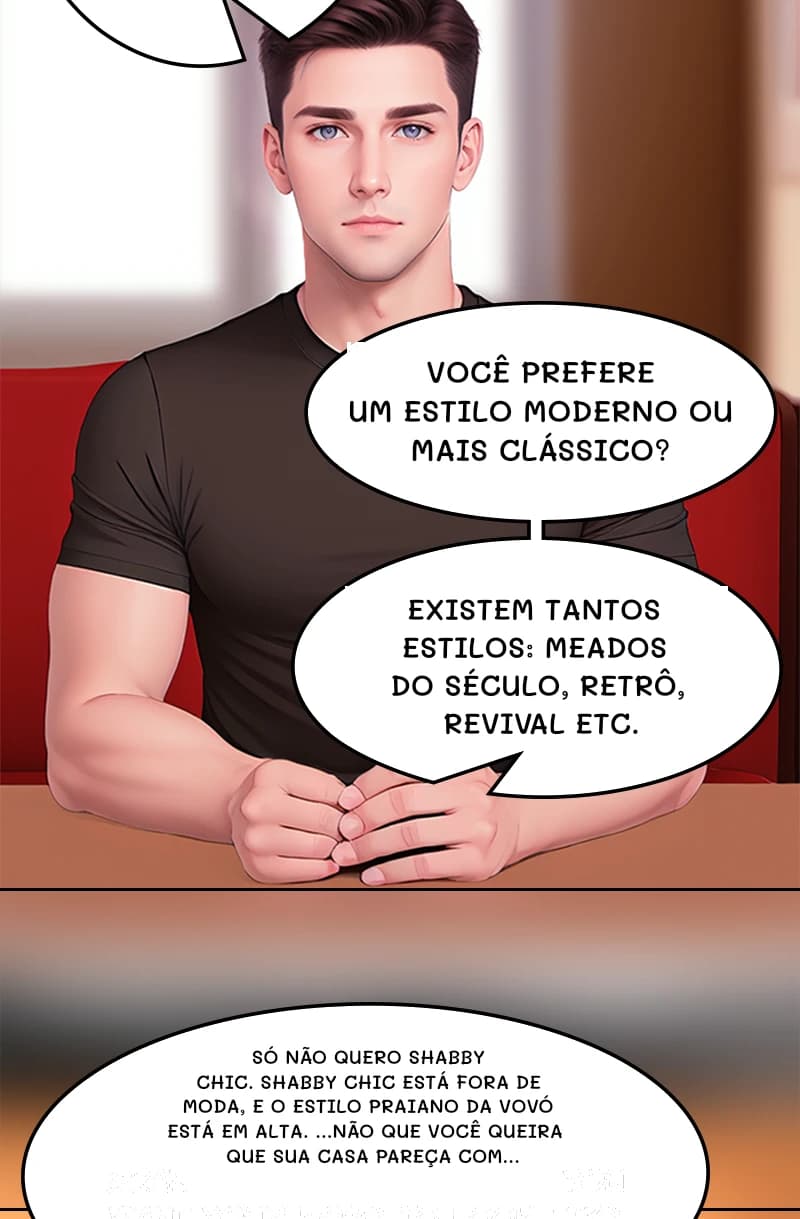Você prefere um estilo moderno ou mais clássico?
Existem tantos estilos: meados do século, retrô, revival etc.
Só não quero shabby chic. Shabby chic está fora de moda, e o estilo praiano da vovó está em alta. ...não que você queira que sua casa pareça com...