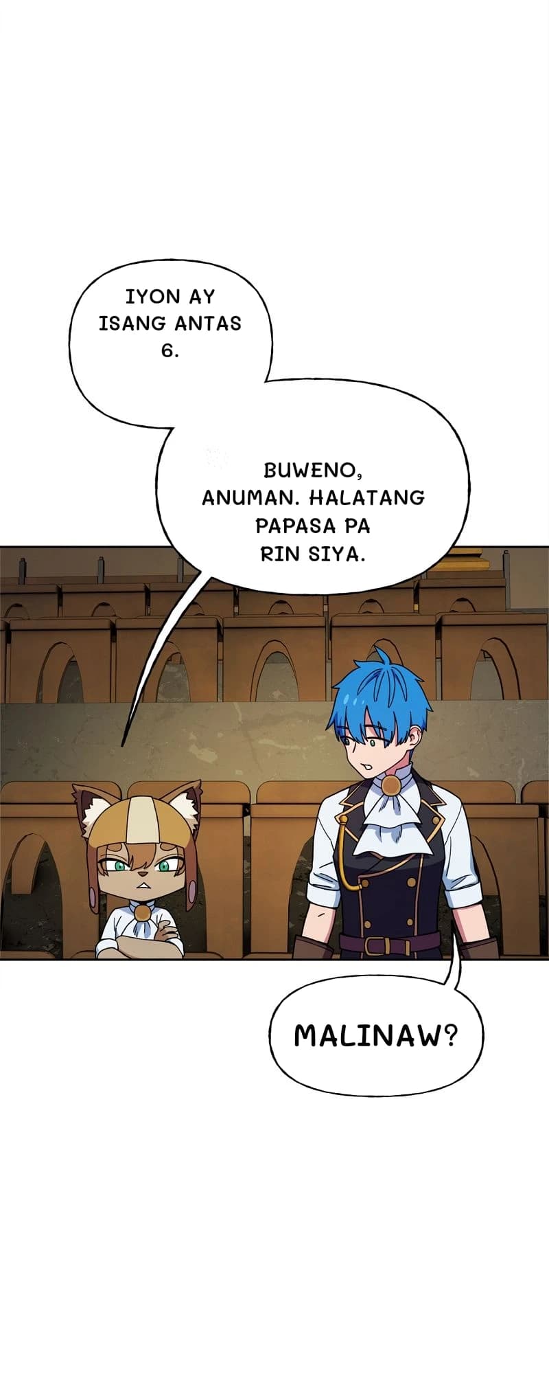 Iyon ay isang antas 6.
Buweno, anuman. Halatang papasa pa rin siya.
Malinaw?