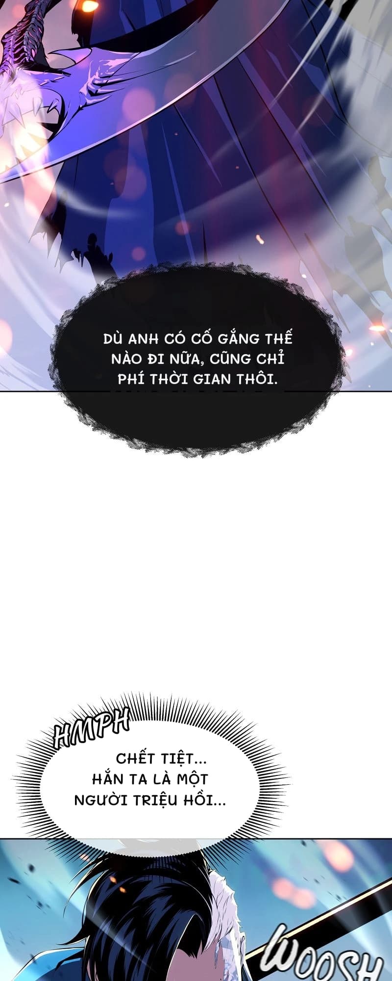 Dù anh có cố gắng thế nào đi nữa, cũng chỉ phí thời gian thôi.
Chết tiệt... Hắn ta là một người triệu hồi...