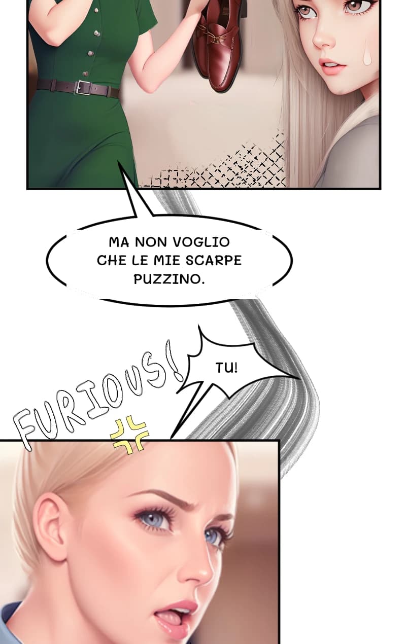 MA NON VOGLIO CHE LE MIE SCARPE PUZZINO.
TU!