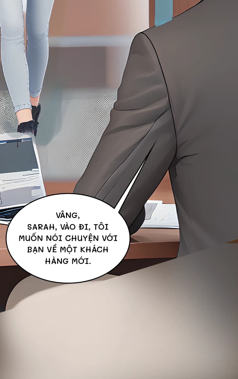 Vâng, Sarah, vào đi, tôi muốn nói chuyện với bạn về một khách hàng mới.
