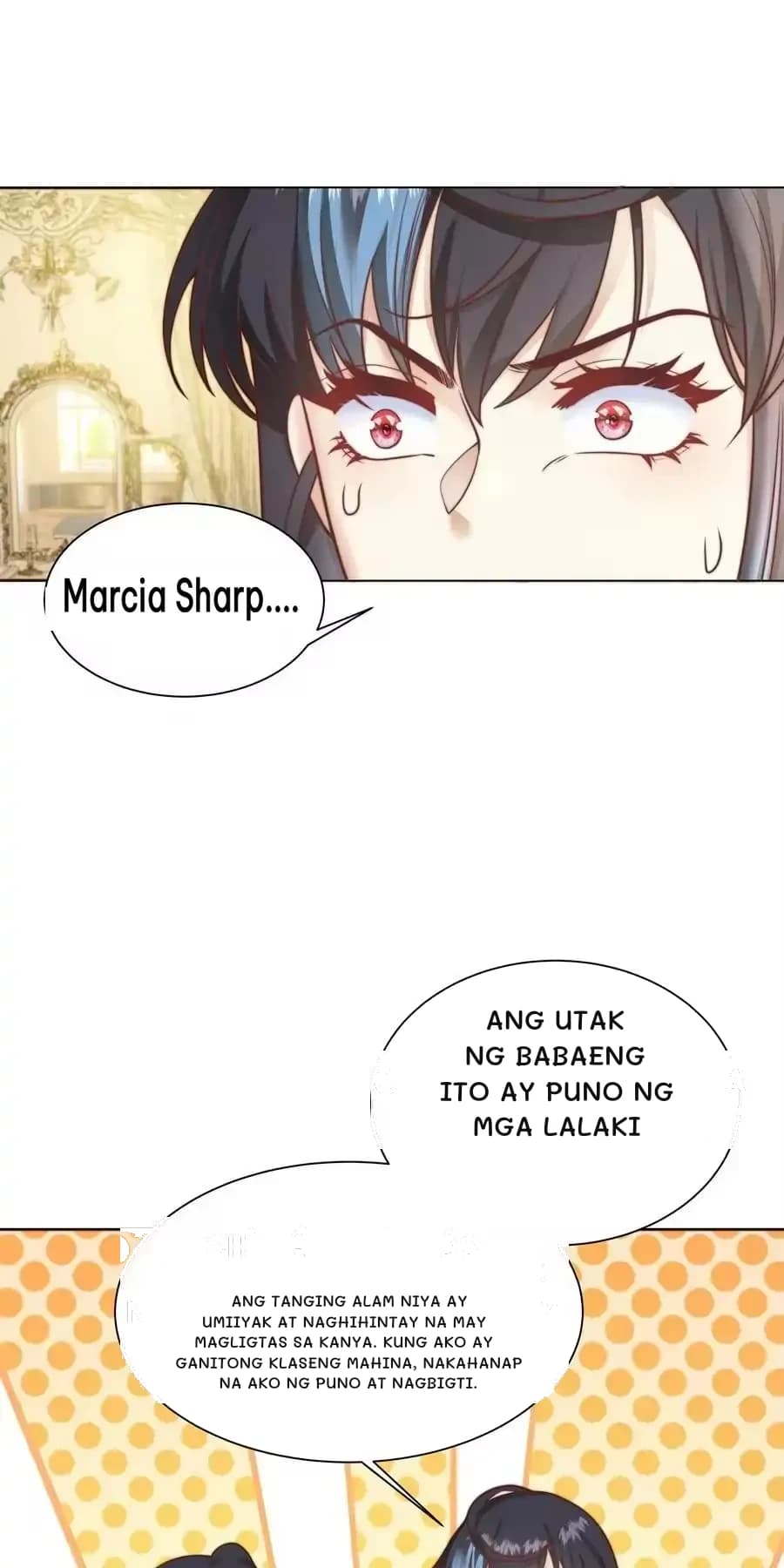Ang utak ng babaeng ito ay puno ng mga lalaki
Ang tanging alam niya ay umiiyak at naghihintay na may magligtas sa kanya. Kung ako ay ganitong klaseng mahina, nakahanap na ako ng puno at nagbigti.