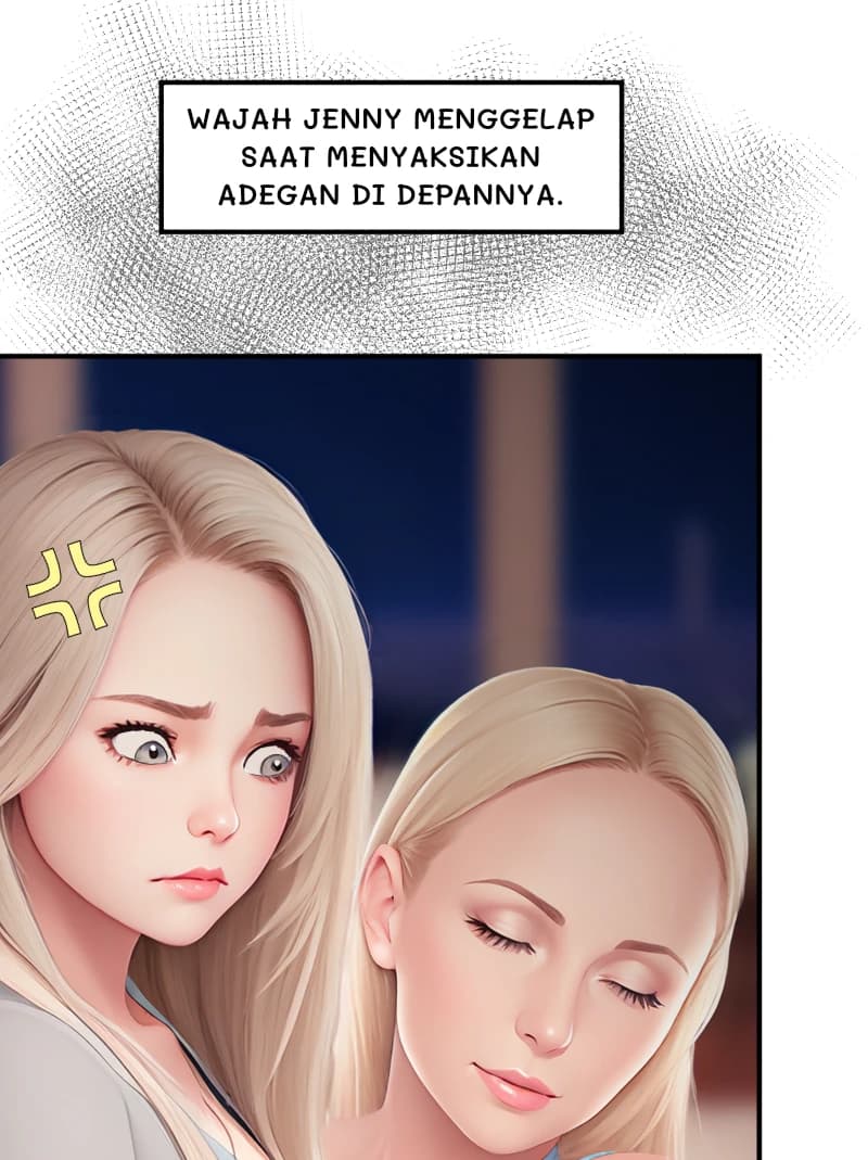 WAJAH JENNY MENGGELAP SAAT MENYAKSIKAN ADEGAN DI DEPANNYA.